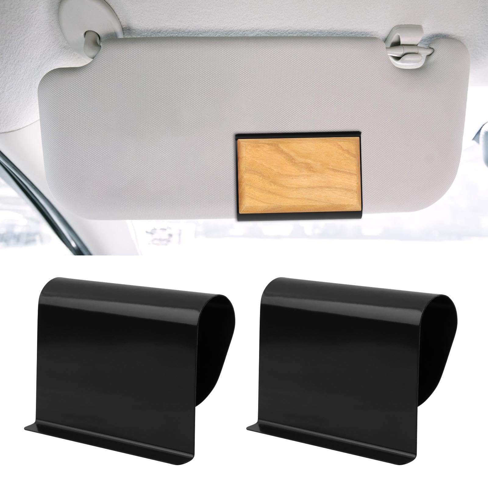 2PCS Car Air Freshener Visor Clip Compatible with Drift Wood or Stone Car Freshener,Universal Cars Fresheners Sun Visor Clips fo