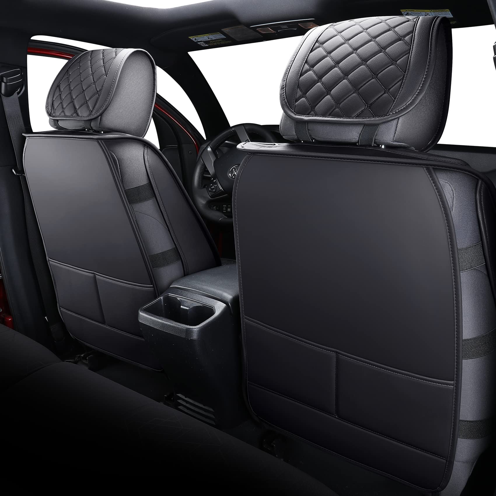 Tomatoman Tacoma Seat Covers Customized For 2005-2023 Truck Sport Gen Sr Extended Pro Off-Road Pickup V6, Waterproof Faux Leathe