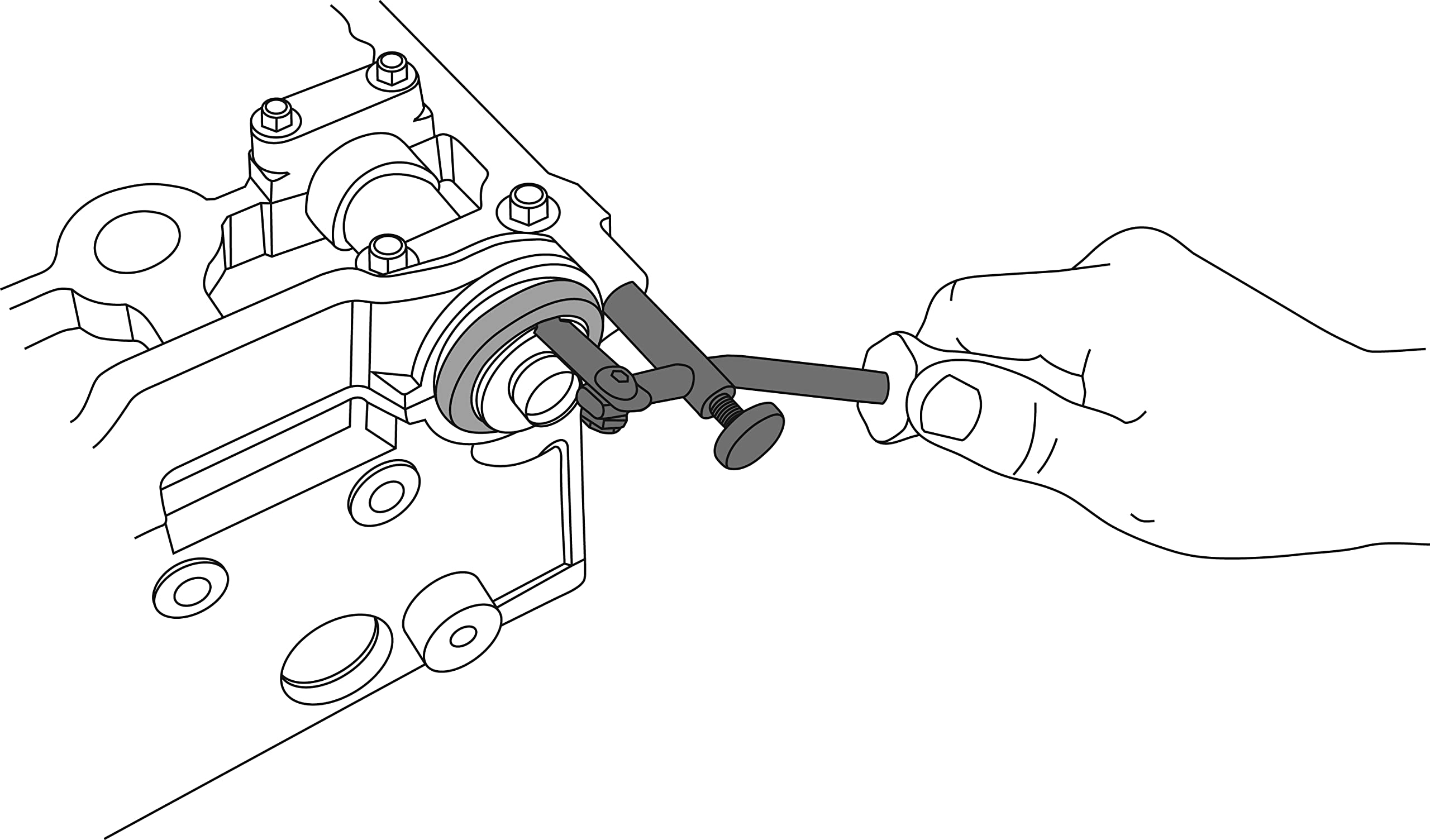 Lisle 58500 Hook For Shaft/Seals, Black