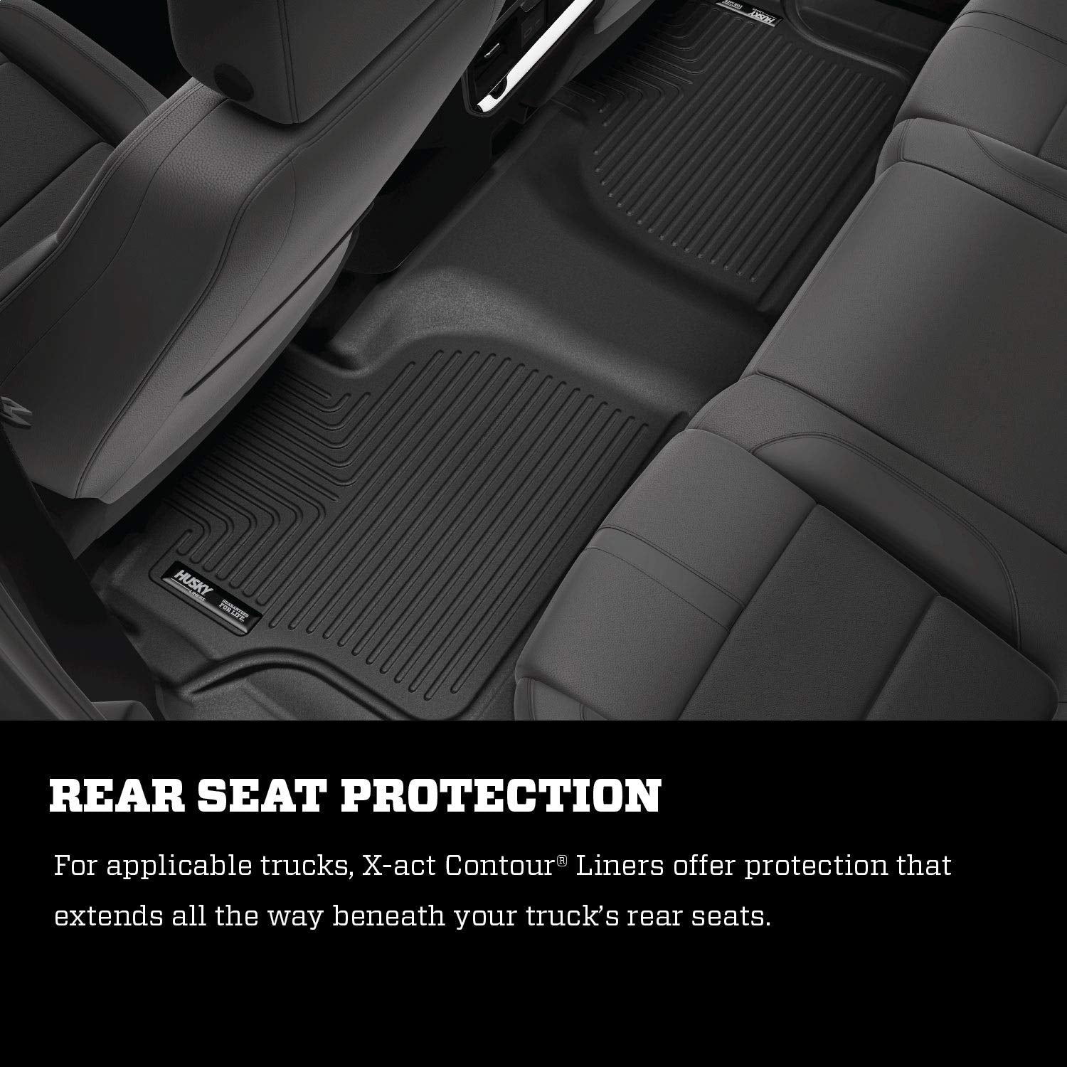 Husky Liners X-Act Contour Floor Mats | Fits 2020-2024 Nissan Sentra | 2Nd Row, 1-Pc Black - 51751