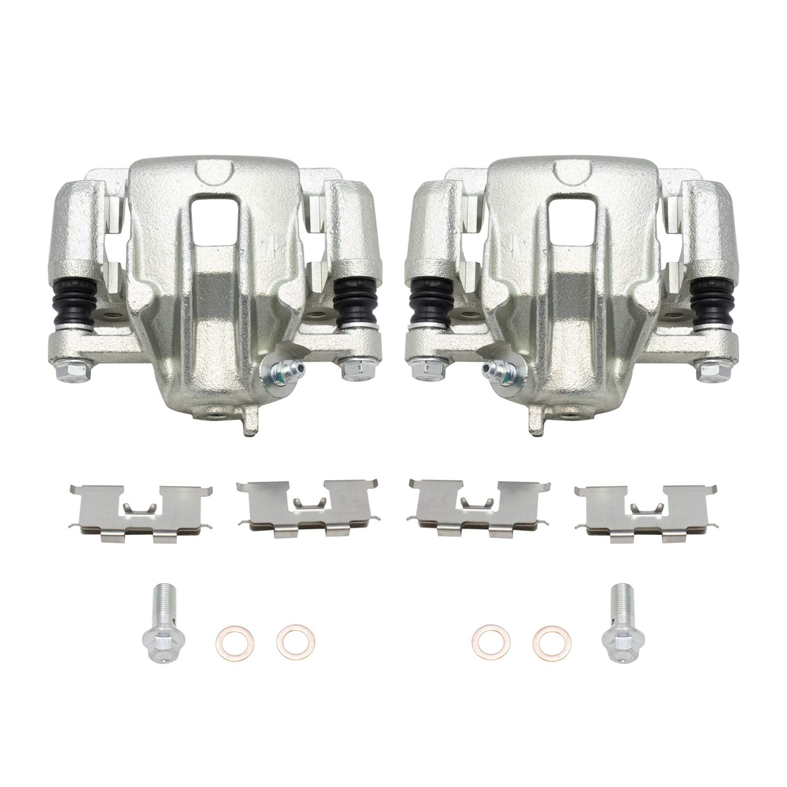 Trq Rear Brake Caliper Set Compatible With 2006-2008 Hyundai Sonata 2005-2009 Tucson 2006-2010 Kia Optima 2005-2010 Sportage