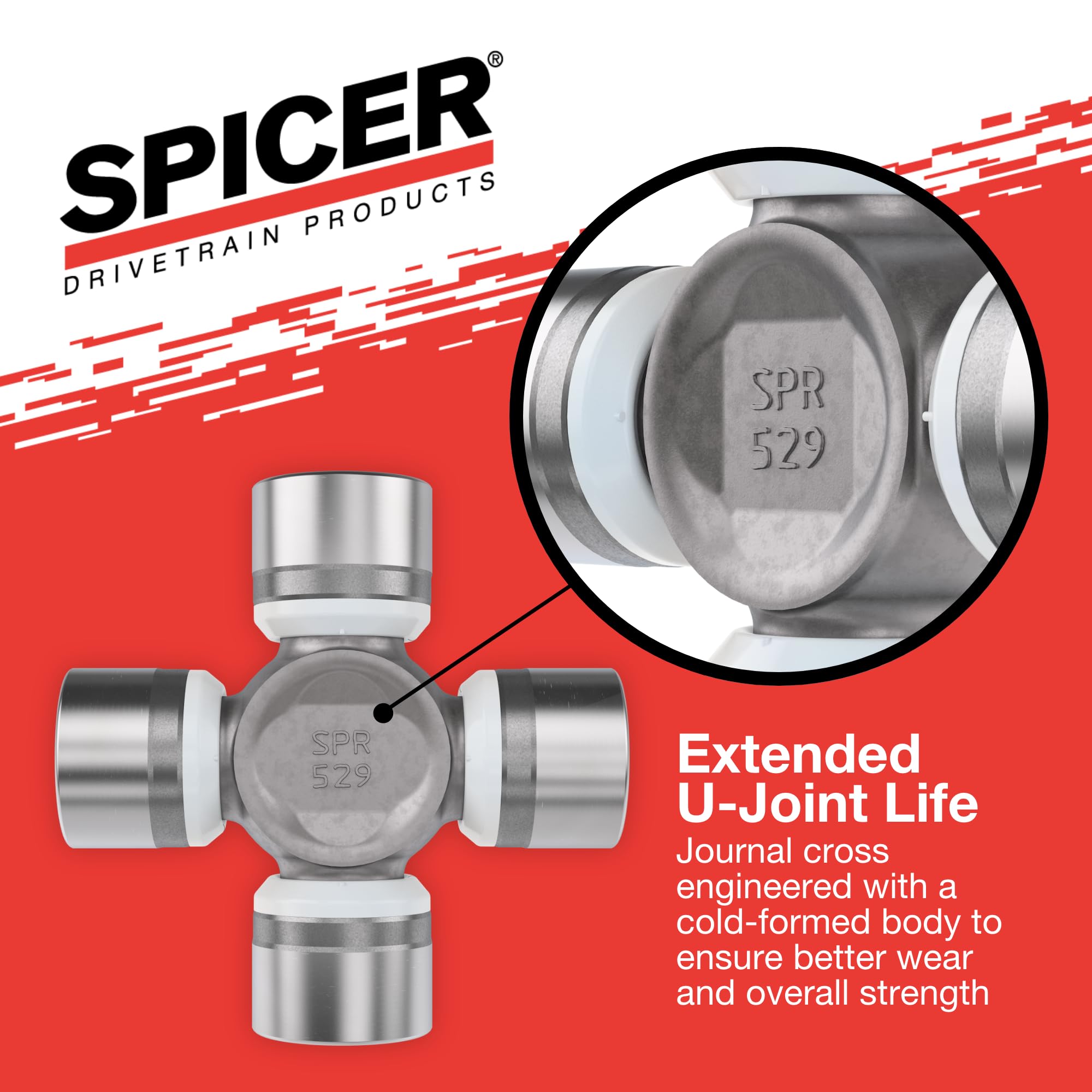 Spicer 5-7166X U-Joint Kit 1350Wj Series (Isr), Cup Size = 1.188