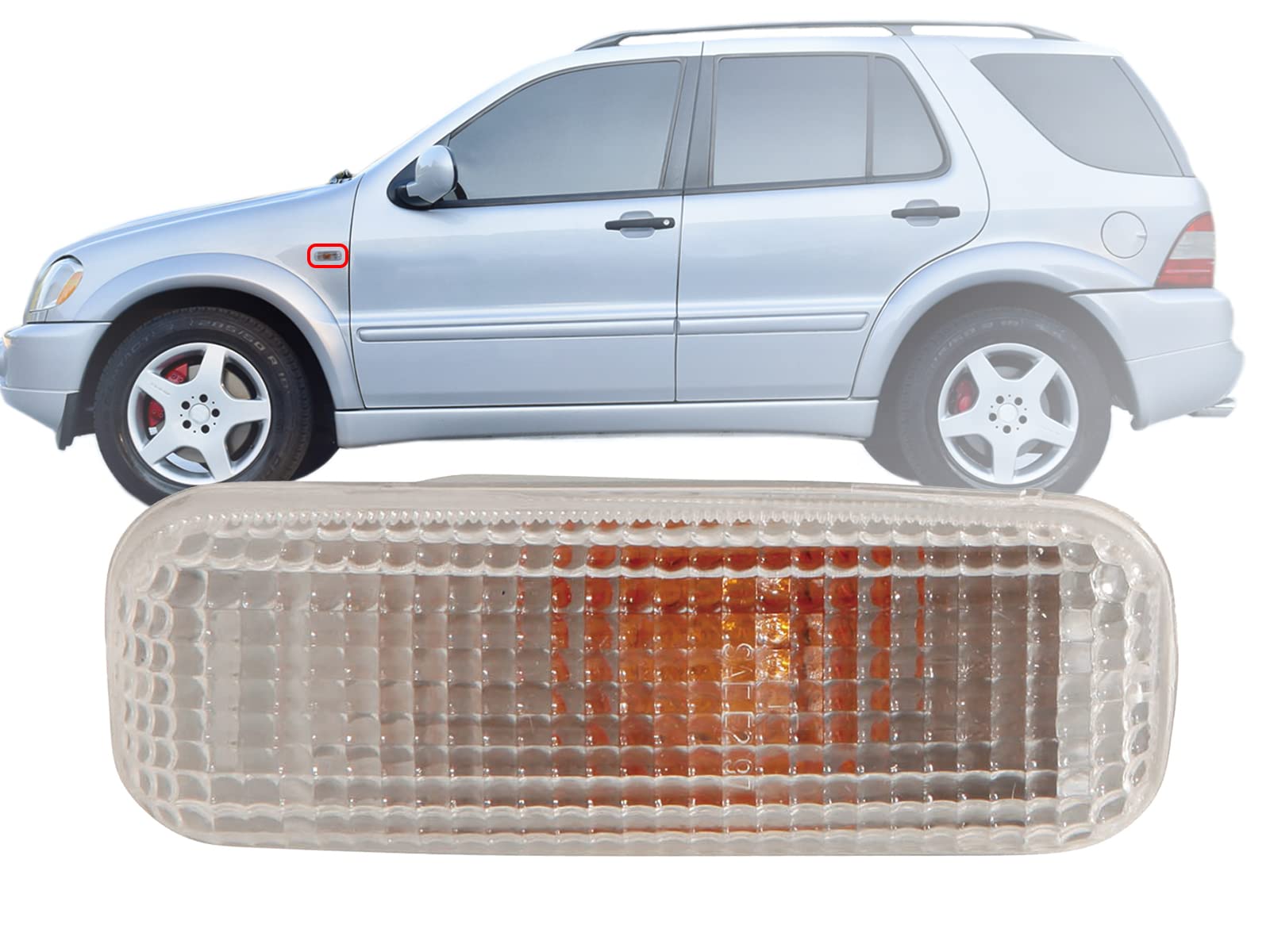 Auto Parts Avenue APA Replacement for Side Repeater Lamp 1998 1999 2000 2001 2002 2003 2004 2005 M-Class ML320 ML350 ML430 ML500