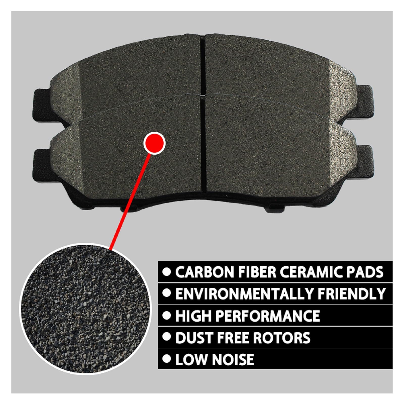 Sipautec-8Pcs Front & Rear Ceramic Brake Pads Compatible With 2020-2023 Toyota Highlander All Models Zzx910710