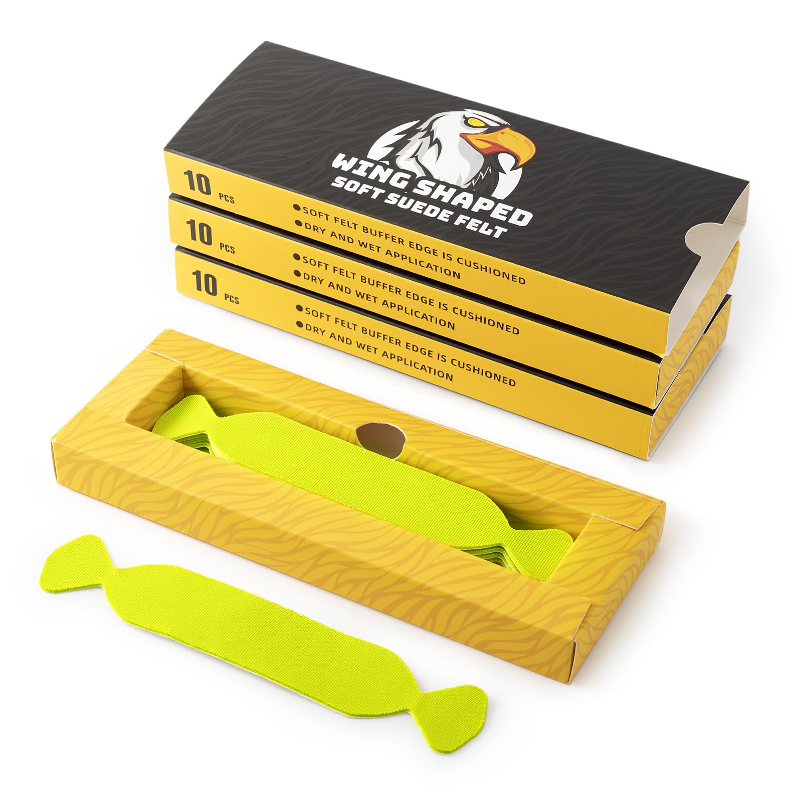 Gomake Vinyl Squeegee Buffer 30PCS Pre-Cut Felt for Window Tint Wet or Dry Vinyl/PPF Application (Green)
