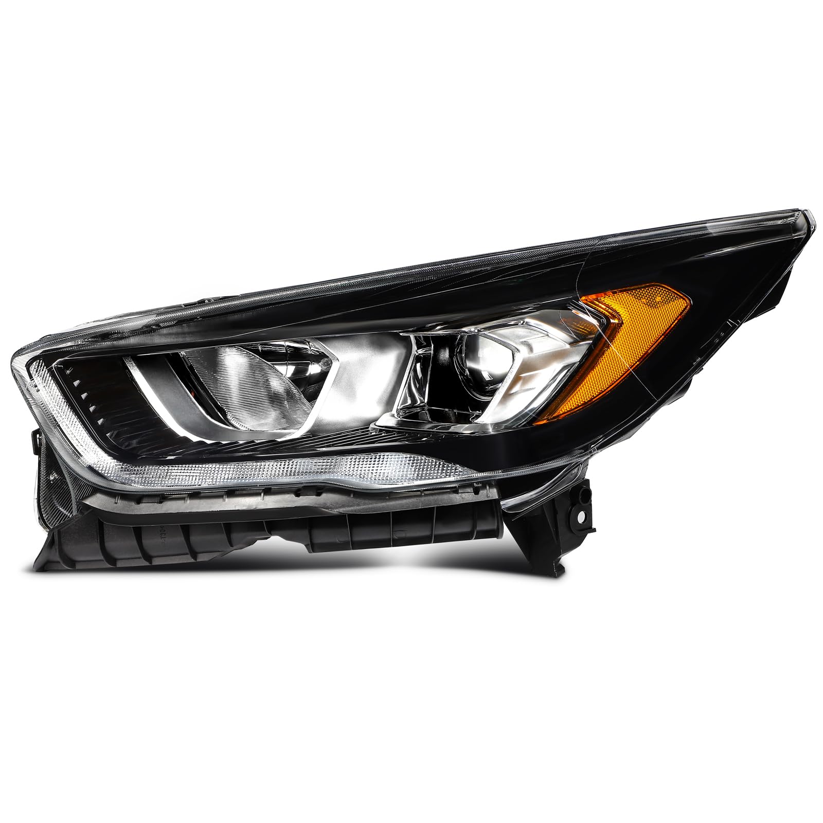 LBRST Headlight Assembly Fit 2017-2019 for Escape Driver Side Headlight Black Housing Clear Reflector FO2502352