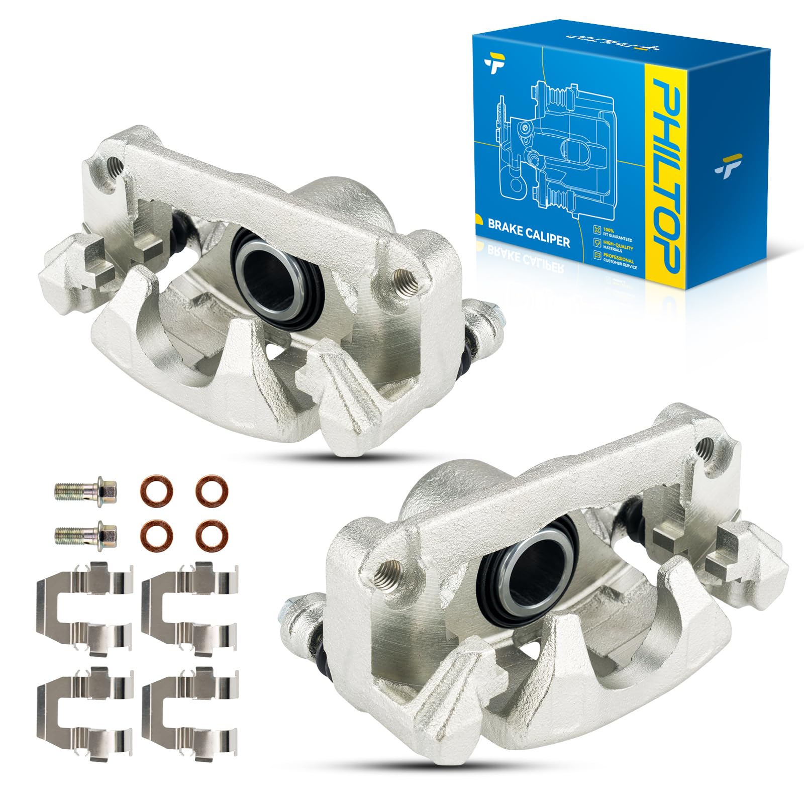 Philtop 19-B2780A 19-B2781A Rear Disc Brake Caliper Assembly Fit For Nissan Altima 2007 2008 2009 2010 2011 2012, Maxima 2007-20
