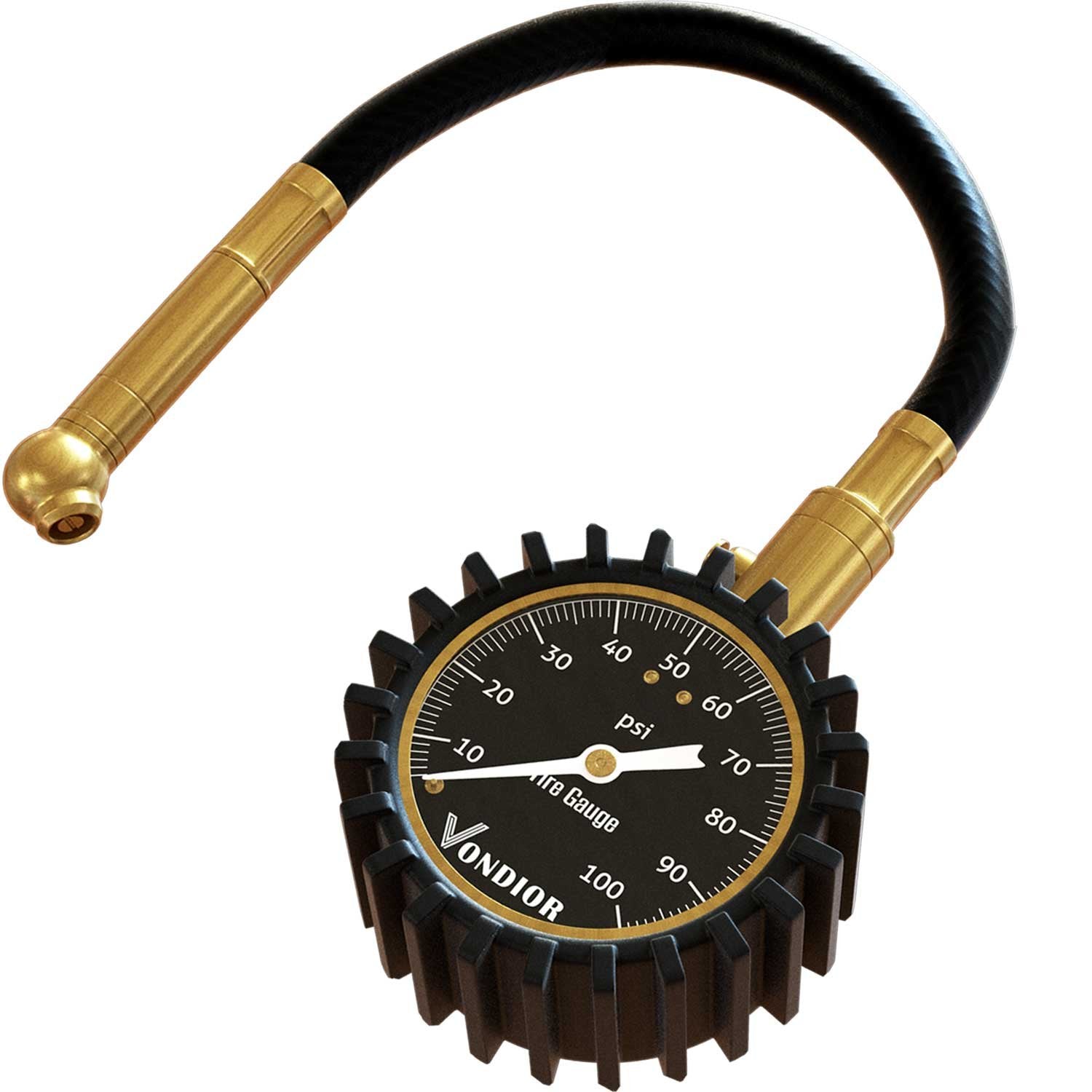 Vondior Heavy Duty Tire Pressure Gauge with Large Glow Dial - ANSI Certified for Cars and Trucks, Easy-Read and Stocking Stuffer