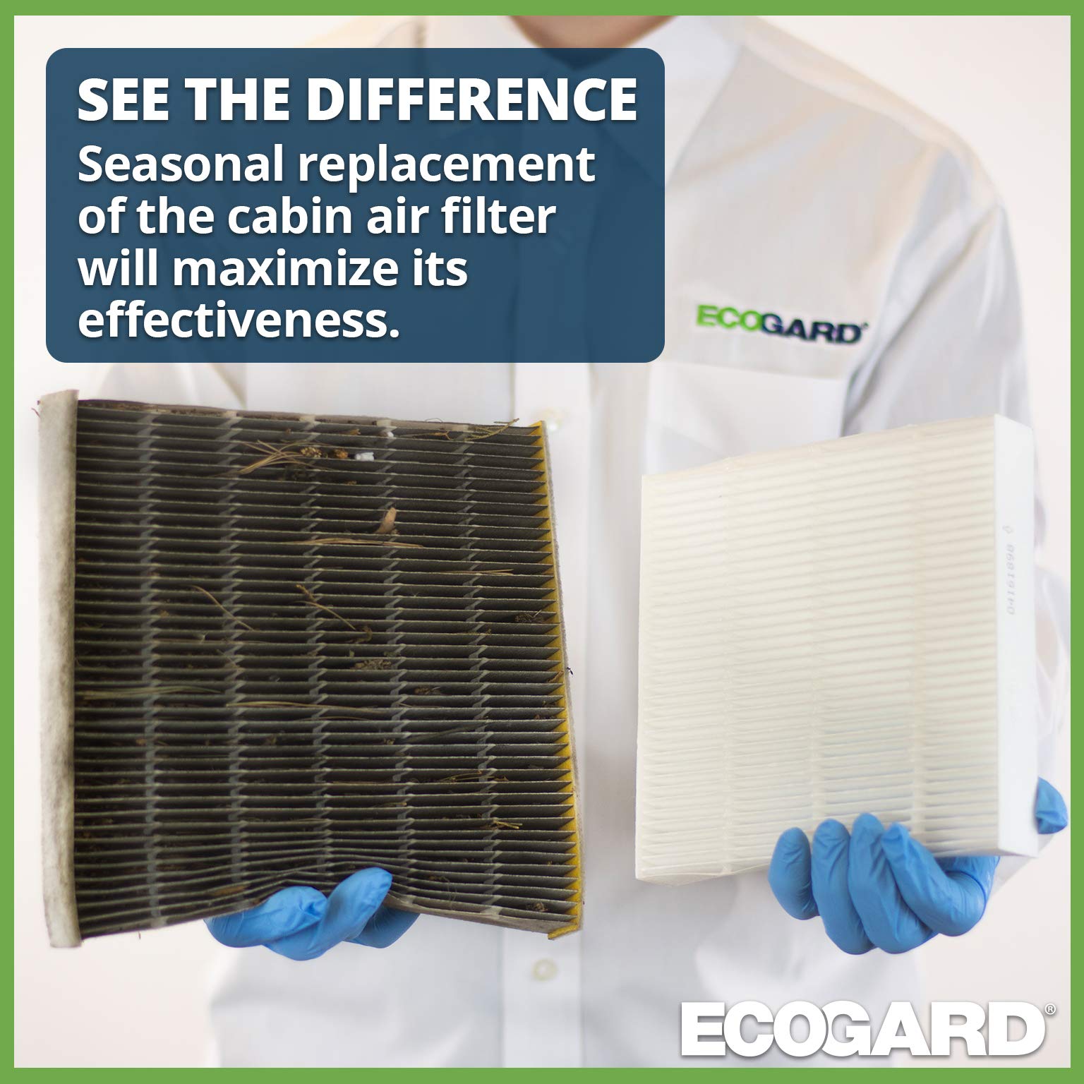 Ecogard Xc35516 Premium Cabin Air Filter Fits Toyota Prius 2001-2009, 4Runner 2003-2009, Fj Cruiser 2007-2014, Celica 2000-2005, Sienna 2003 | Subaru Outback 2005-2009, Legacy 2005-2009