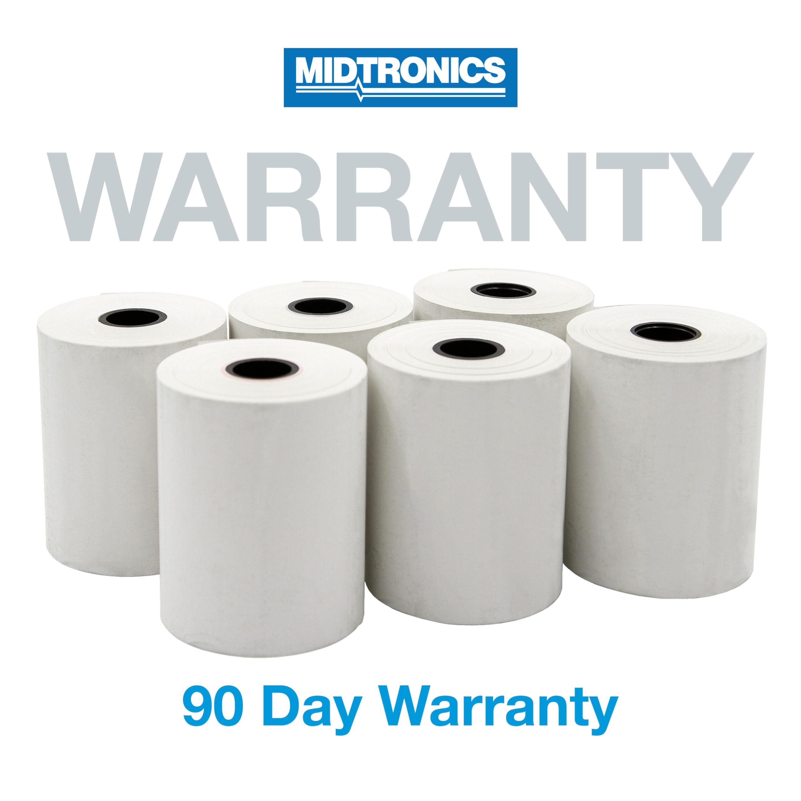Midtronics A095 Thermal Printer Paper, 6-Pack Rolls, White
