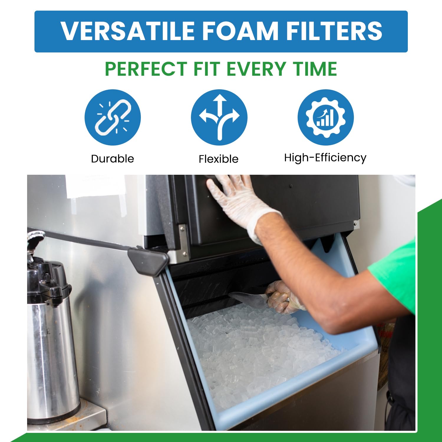 Coleman Compatible 67983751 Replacement Rv Ac Foam Filter - 16-1/8 X 16-1/8 X 1/4-1 Pack