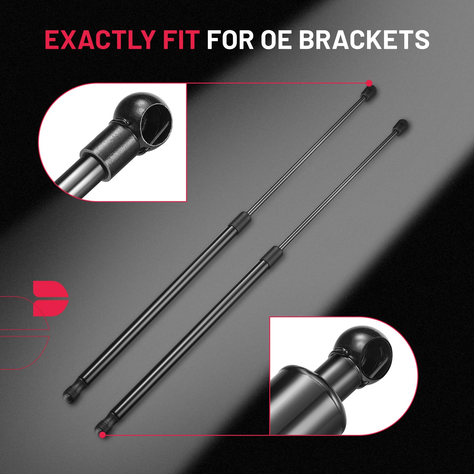 Bdfhyk Ni310050 28Inch 50Lbs (222N) Gas Shocks Struts Lift Support For Are Atc Leer Camper Shell Awning Snugtop Topper Canopy Tr