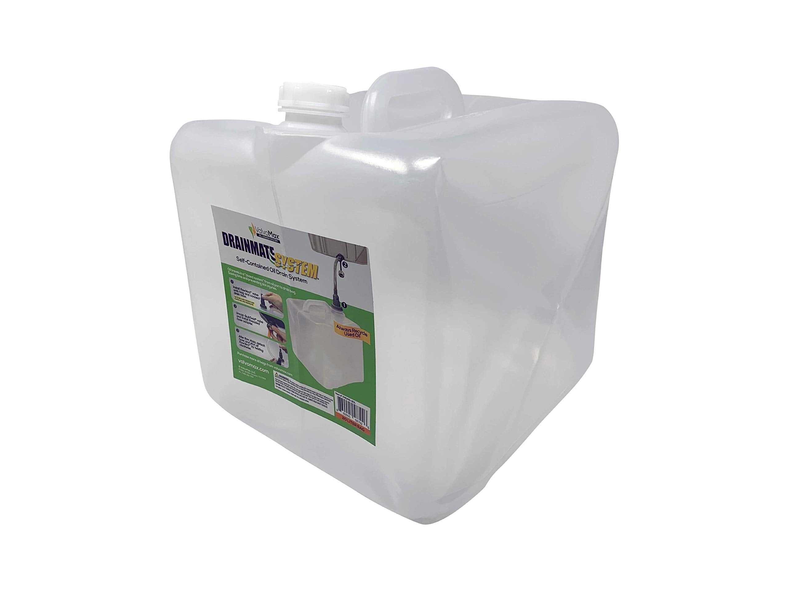 Valvomax Collapsible Oil Drain Bag - 10 Liter (Bag Attachment Sold Separate)