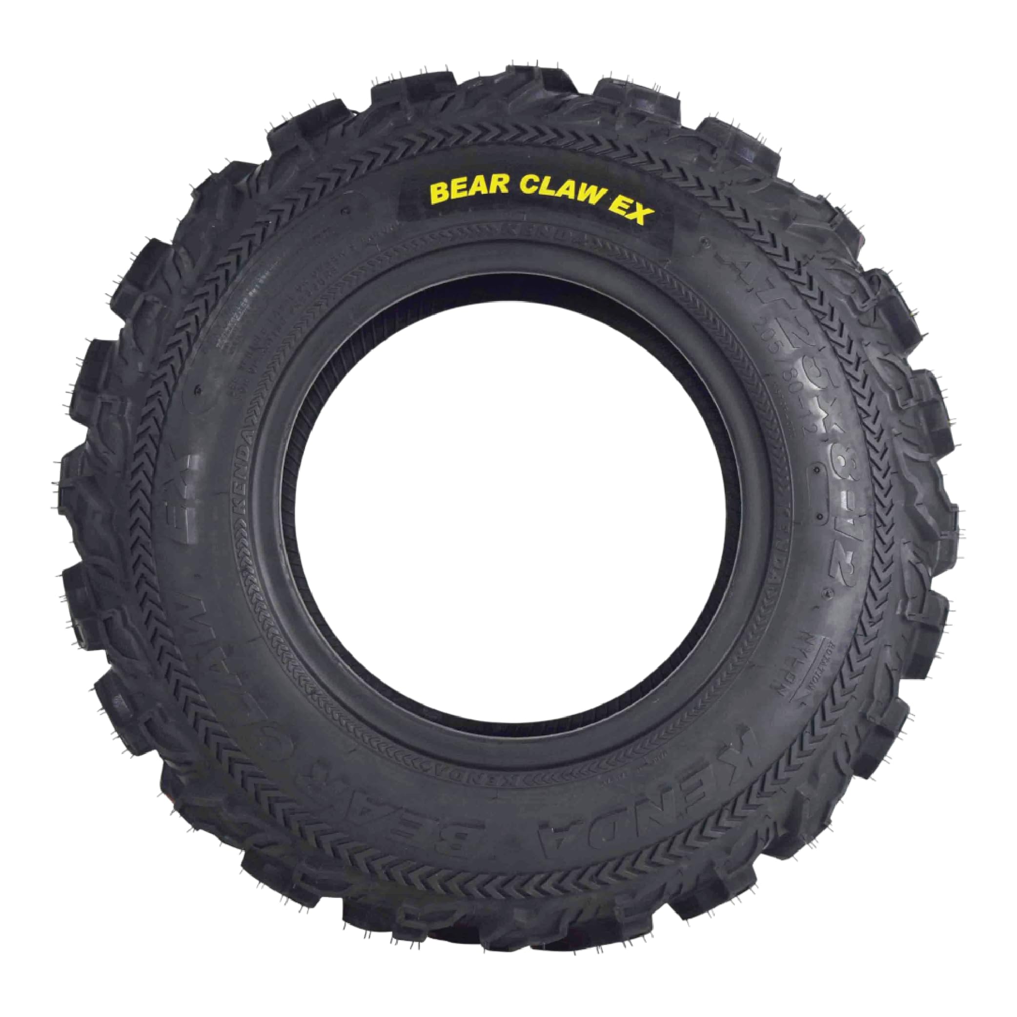 Kenda Bearclaw Ex K573-25X8-12 Front & 25X10-11 Rear Tires For All Terrain (Atv), Utv, And Side By Side (Sxs) Vehicles - 6-Ply -
