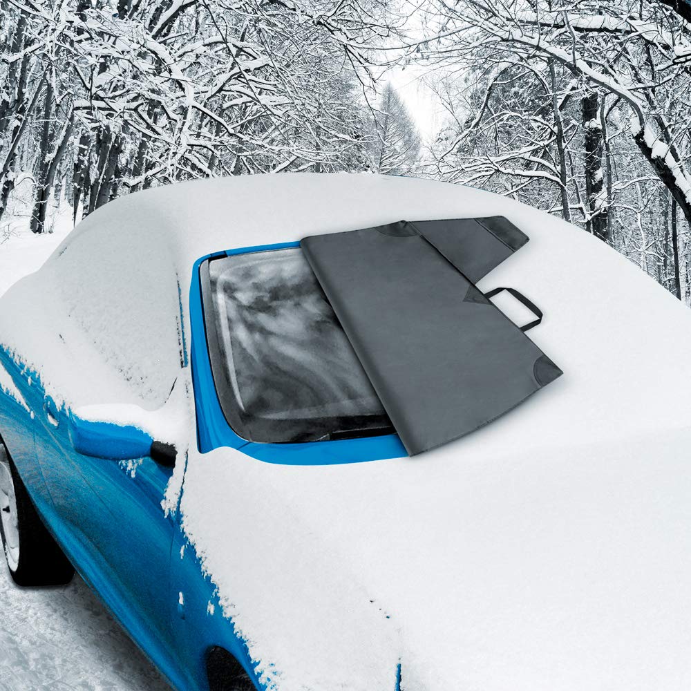 Bdk Windshield Cover For Ice Snow And Hail Protection - Waterproof Magnetic Guard For Winter, Freeze Protector For Auto Truck Va