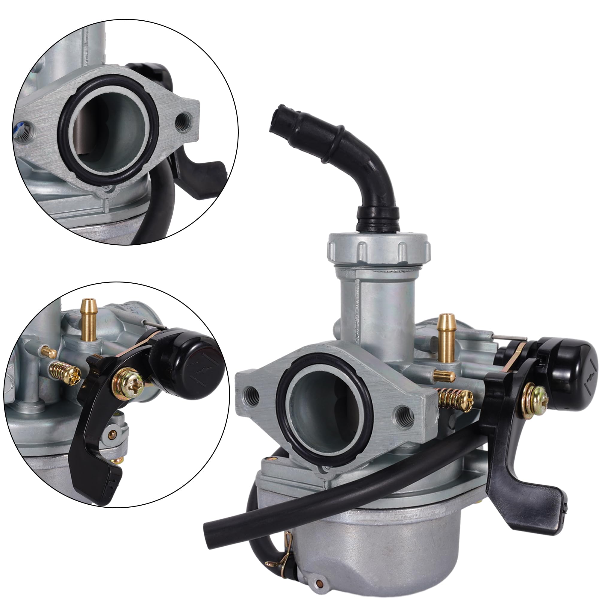 RUTU PZ22 Carburetor 22mm Carb with 38mm Air Filter Cleaner Intake Pipe Kit for SSR 110cc 125cc Sunl Roketa Taotao Monkey Coolst