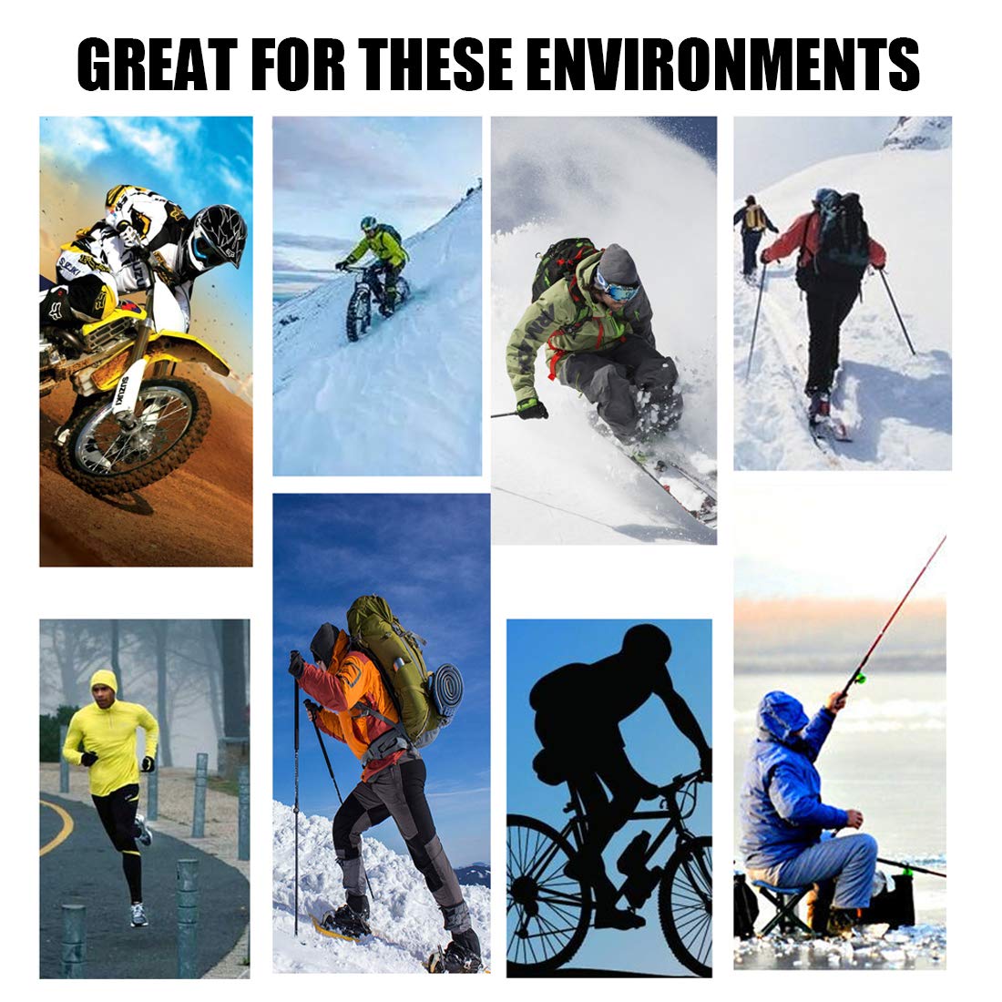 Mirkoo 3D Premium Breathable Seamless Tube Camouflage Half Face Mask, Windproof Dust-Proof Uv Protection Bicycle Bike Motorcycle