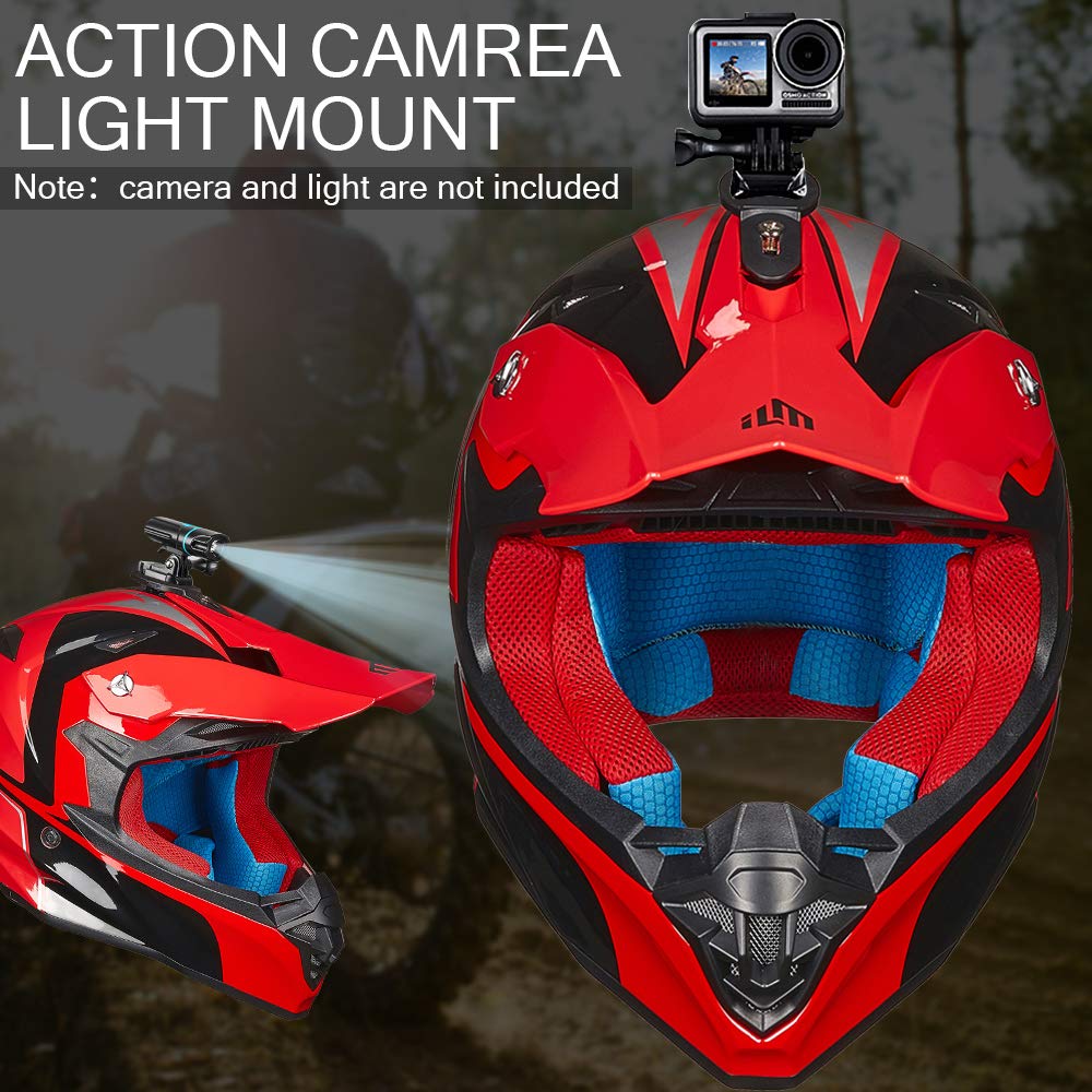 Ilm Kids Youth Dirt Bike Helmets Atv Motocross Dirtbike Helmet With Super Soft Liner Camera Mount For Adult Men Women Motorcycle