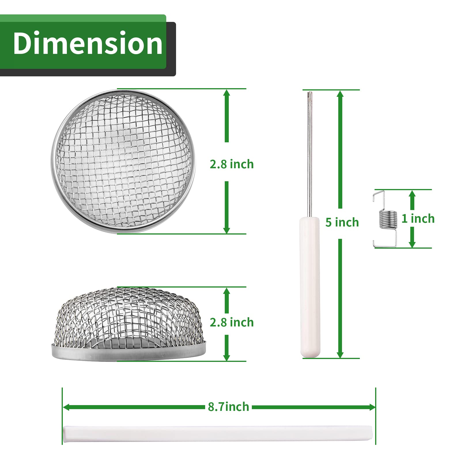 Rvguard Rv Flying Insect Screen, Stainless Steel Mesh Rv Furnace Vent Cover With Installation Tool And Silicone Rubber, 2.8 X 1.