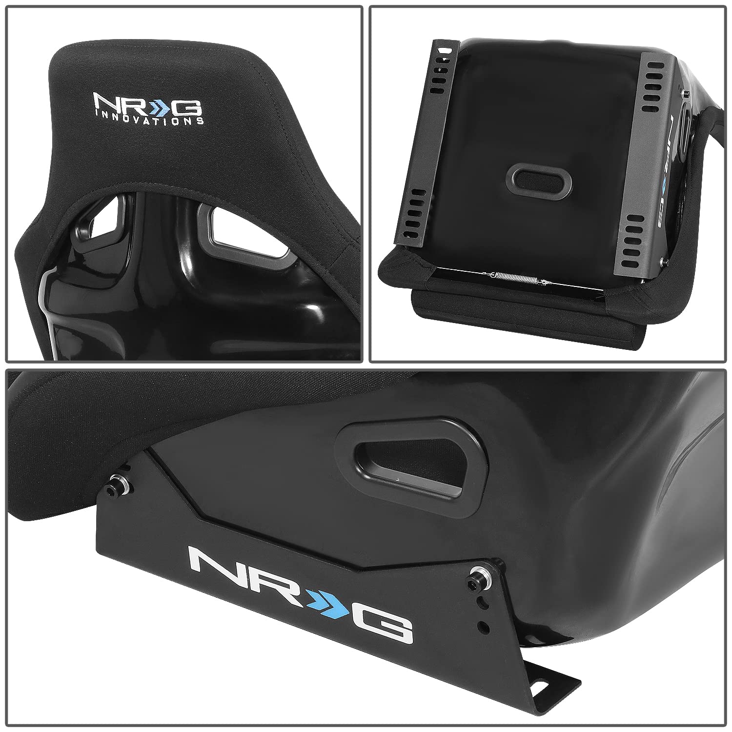 NRG Innovations FRP-301 Race Style Bolster/Lumbar Bucket Seat (Large)