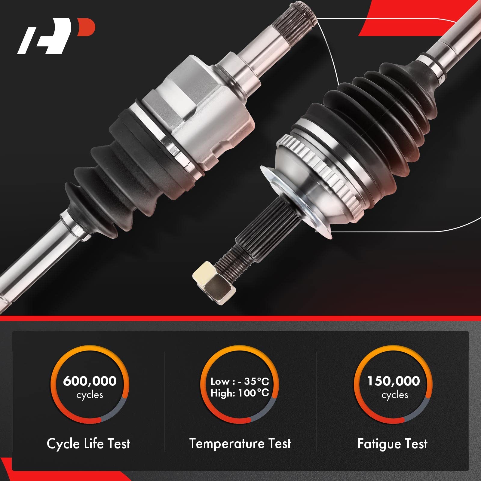 A-Premium CV Axle Shaft Assembly Compatible with Toyota Corolla 2003-2018, Matrix 2003-2013 & Pontiac Vibe 2003-2010, L4 1.8L, F