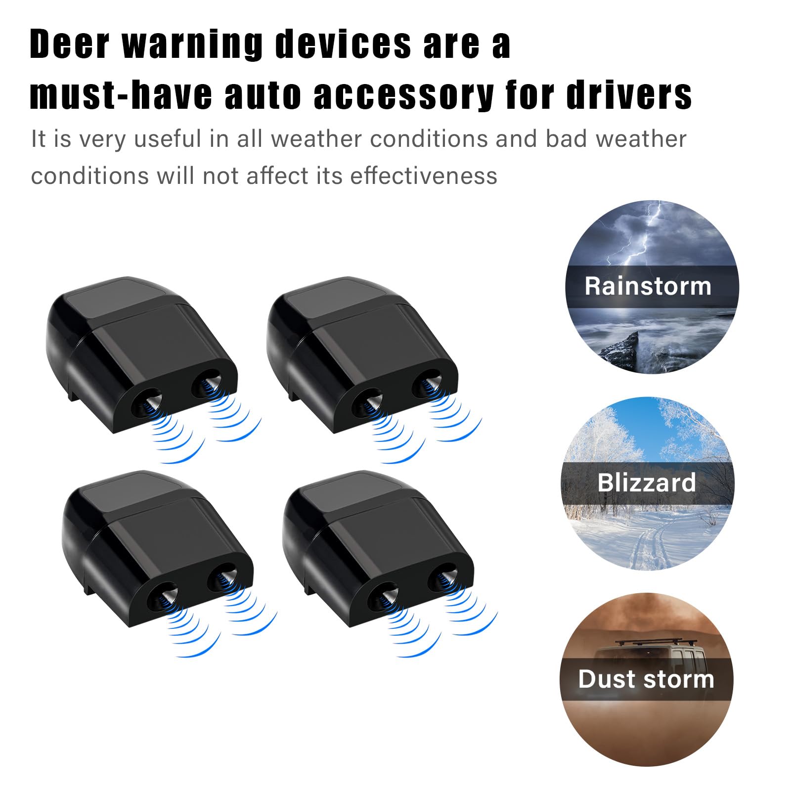 Ohleats 2 Pcs Deer Whistles For Car, Automotive Save A Deer Whistles To Avoid Collisions, Vehicle Deer Warning Devices Horn Sens