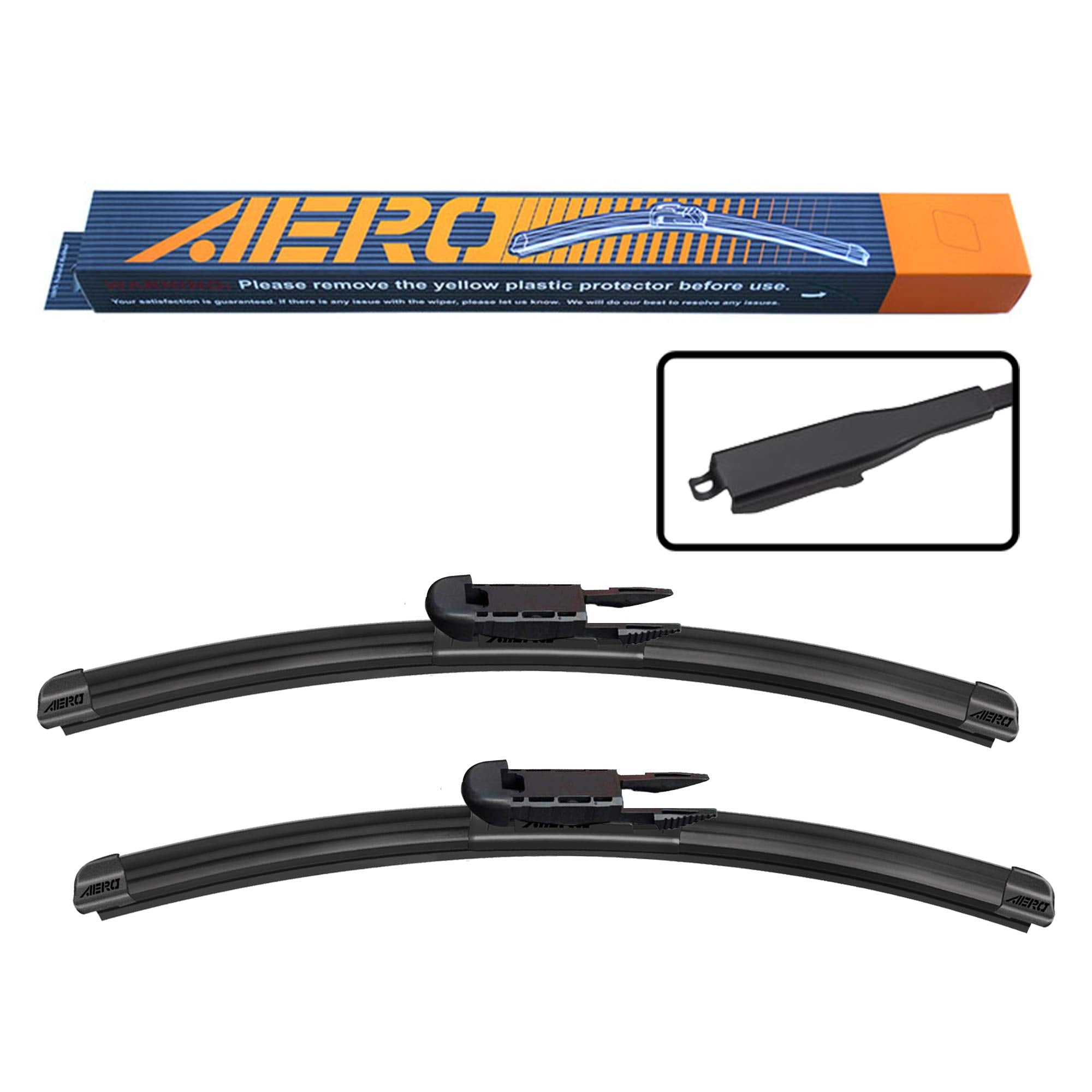 Aero Avenger 22''+20'' Premium Windshield Wiper Blades Oem Replacement For Audi A3 2007-2006 (Set Of 2)