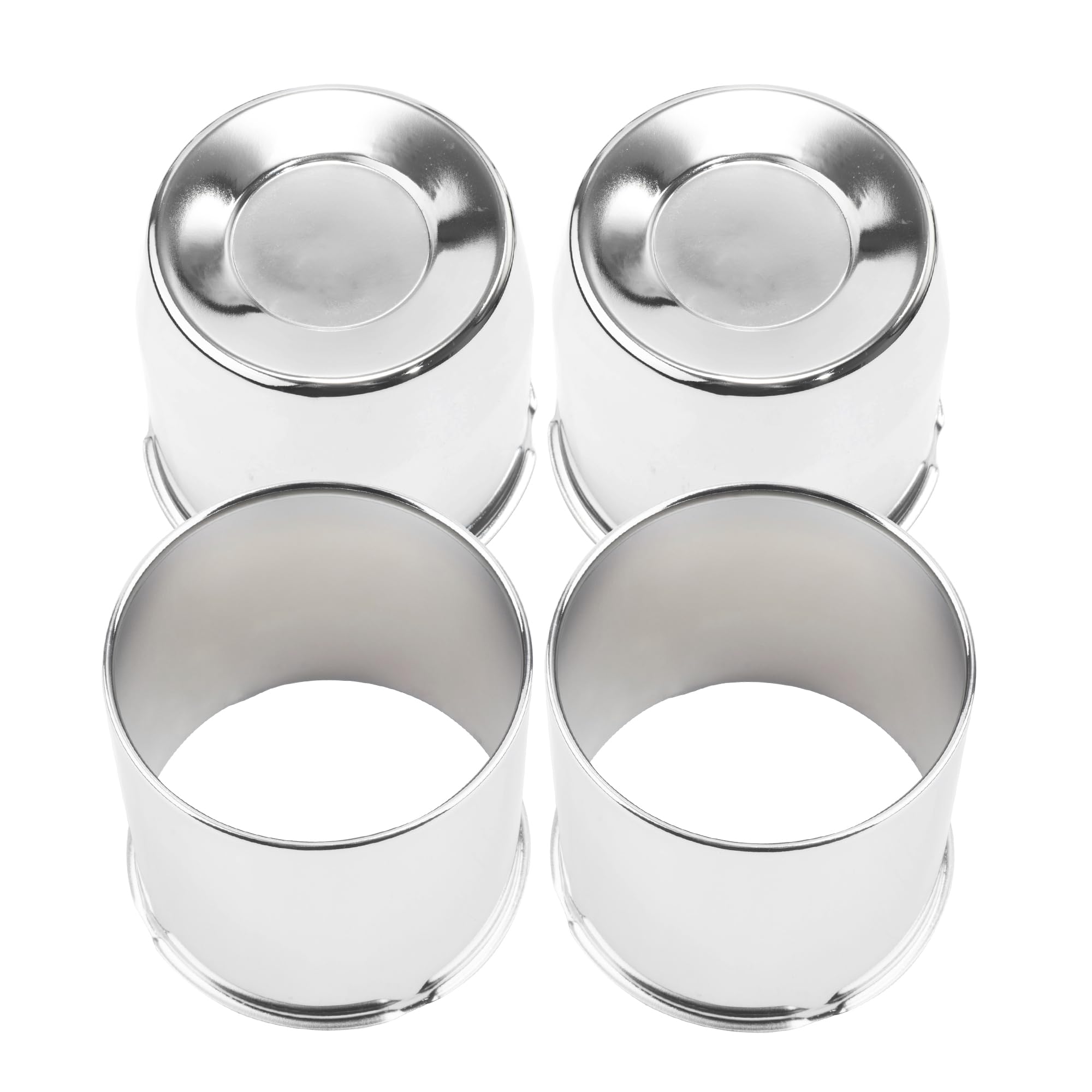 Rheedal 4Pcs 4.25inch Trailer Wheel Center Caps Push Through Center Hub Cap for Truck SUV RV Wheel Rim, Combination of Concave a