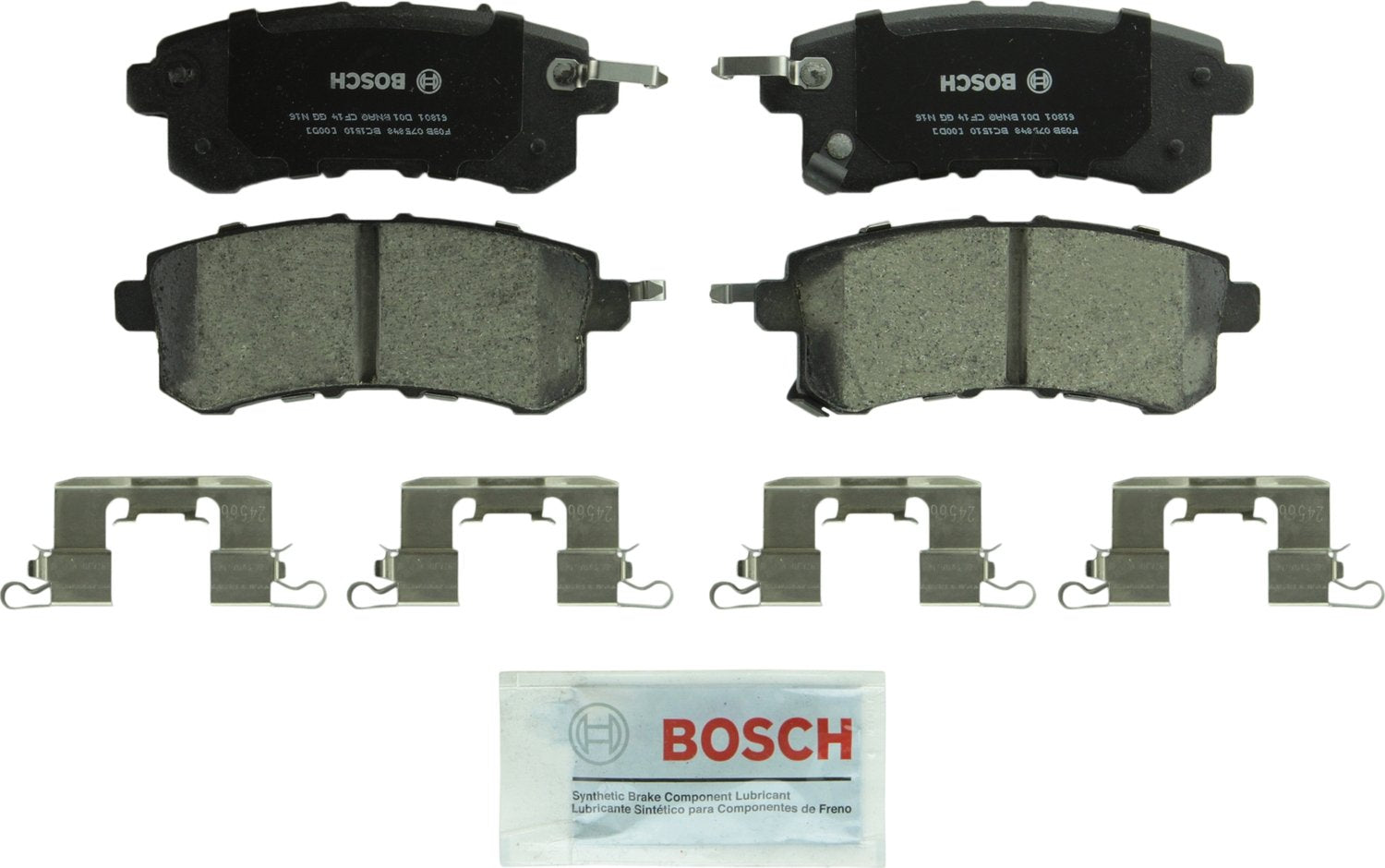 BOSCH BC1510 QuietCast Premium Ceramic Disc Brake Pad Set - Compatible with Select Infiniti QX56, QX80; Nissan Armada; REAR