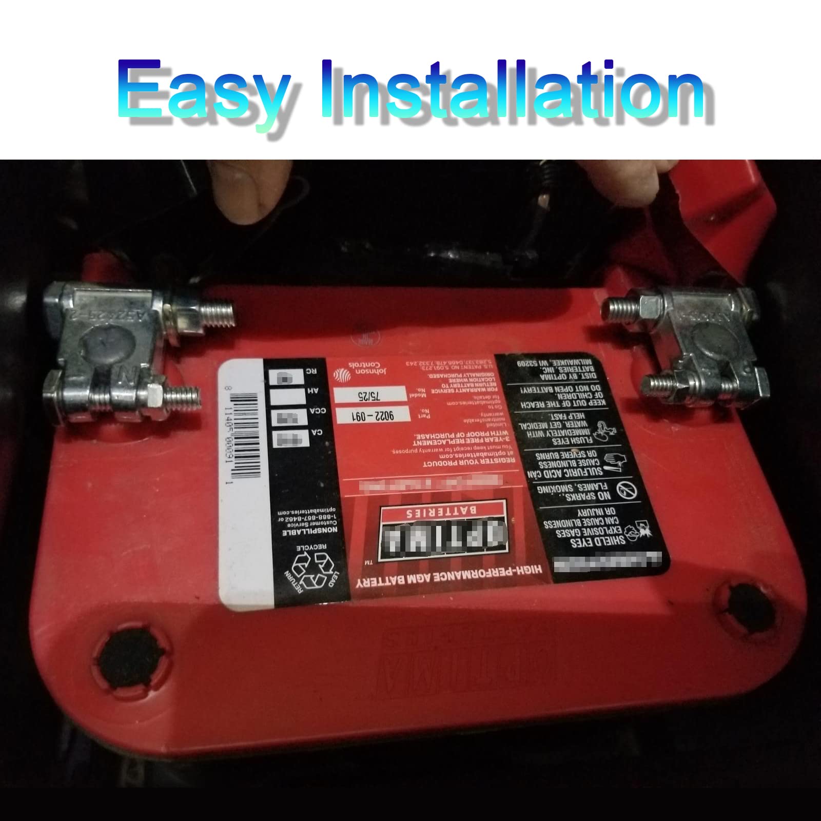 Battery Terminals,Anti-Corrosion Battery Terminal Connectors,Quick Release Military Battery Terminal,Heavy Duty Battery Terminal