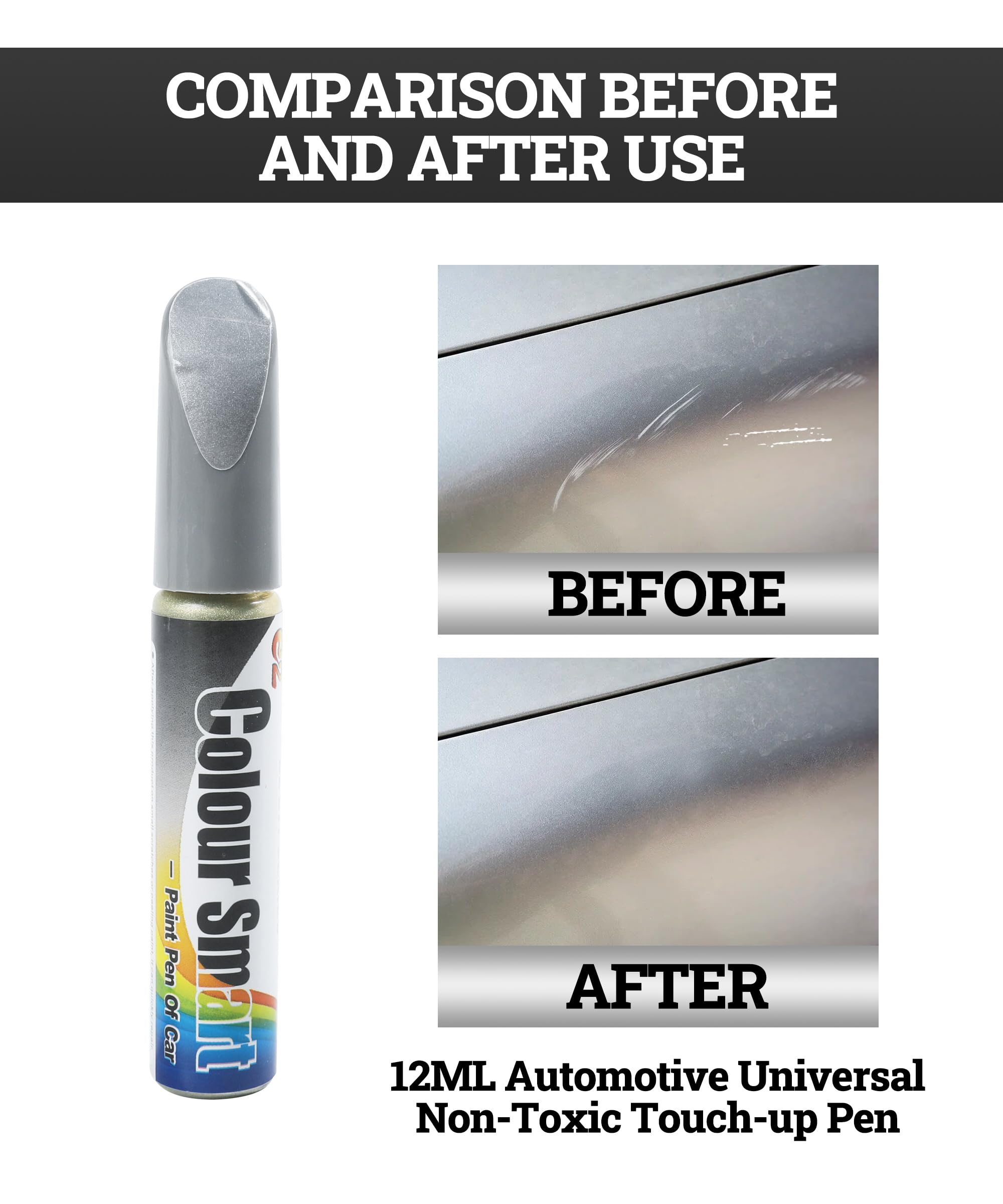 Zlirfy Car Touch Up Paint Fill Paint Pen,Automotive Paint,Touch Up Paint for Cars,Quick And Easy Car Scratch Repair Pen,Car Remo