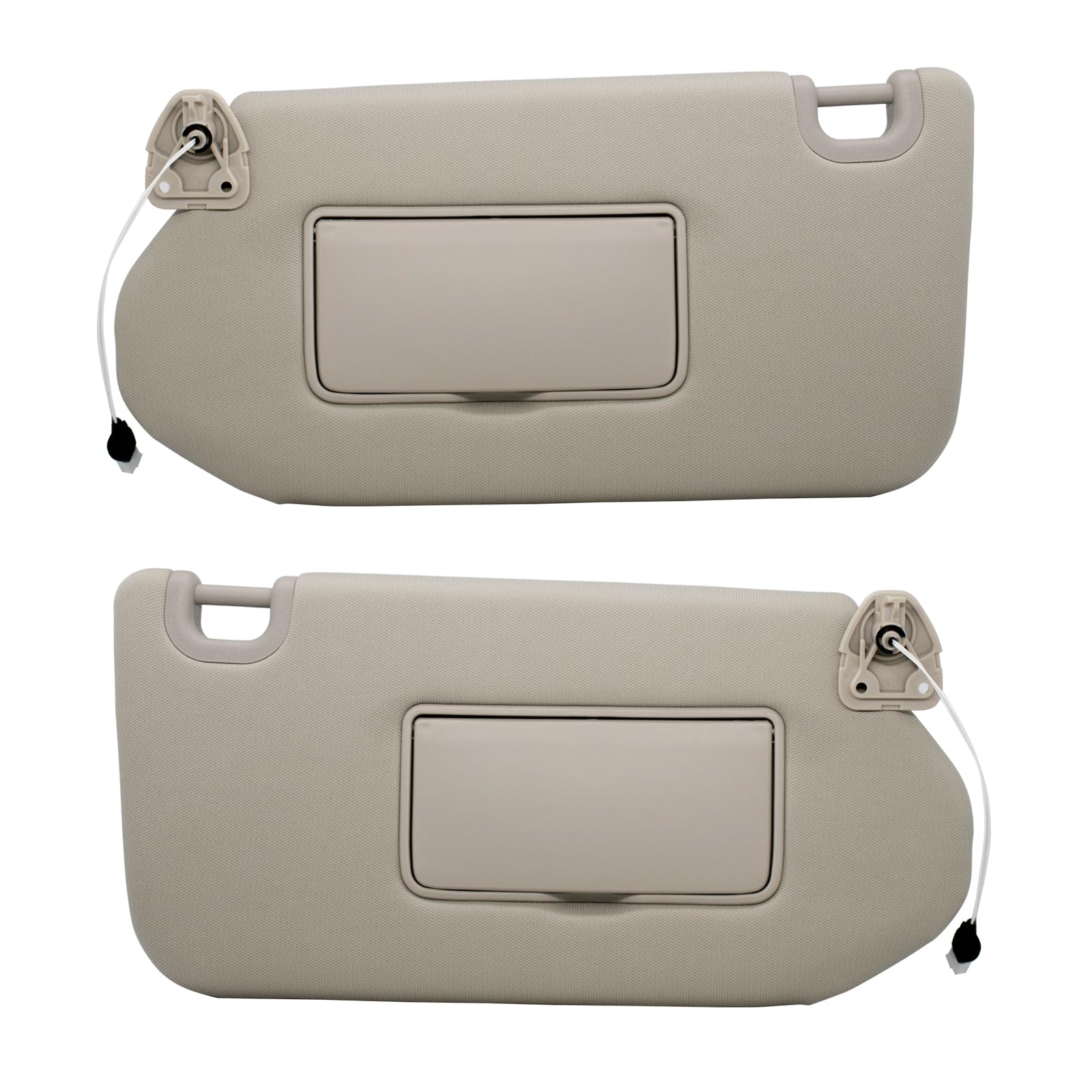 Nhiles Left Driver Side & Right Passenger Sun Visor With Lamp & Mirror For 2013-2020 Nissan Pathfinder 2014-2020 Infiniti Qx60 A