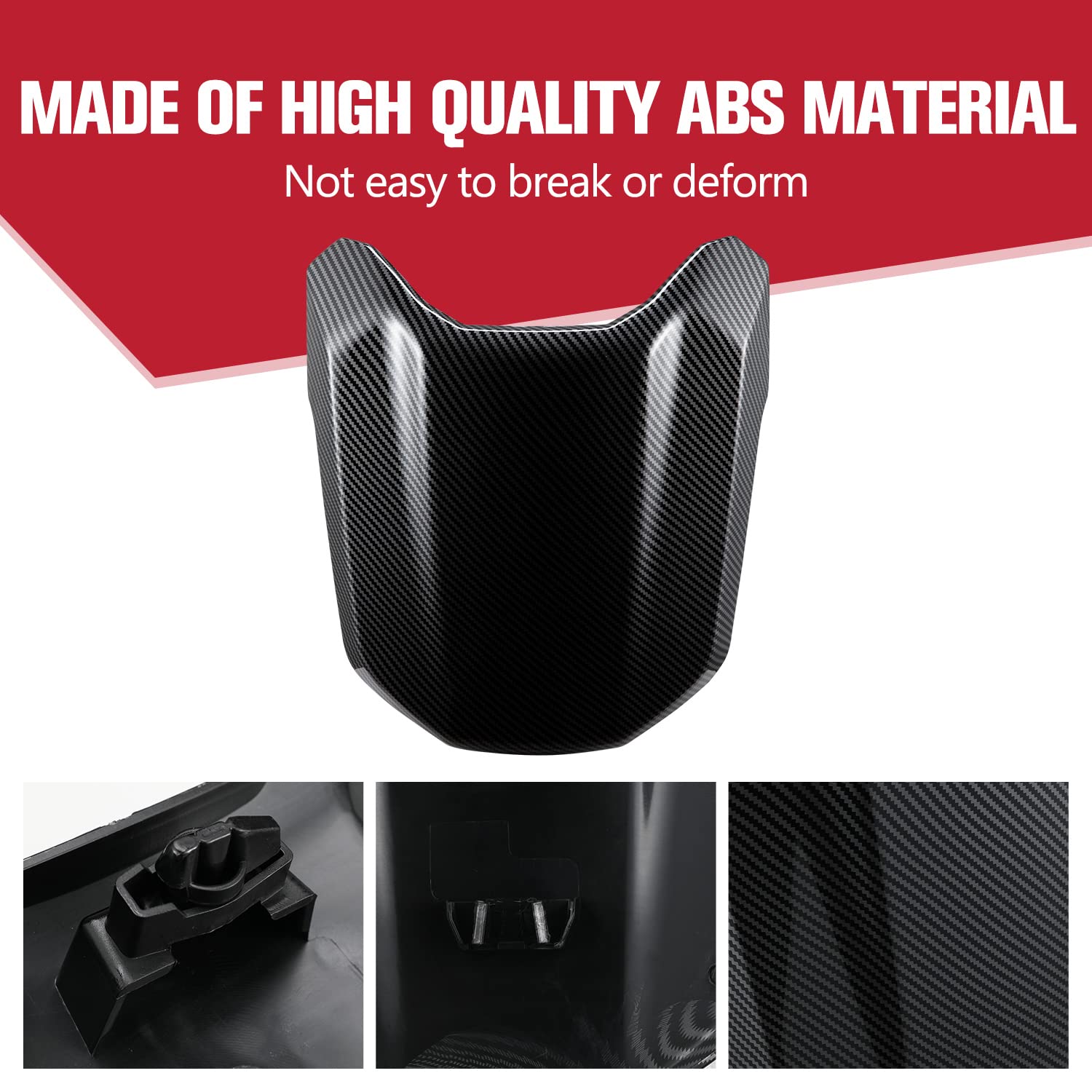 A & Utv Pro Ryker Mono Seat Cowl For Can-Am Ryker, Carbon Fiber Pattern Mono Seat Cowl Cover Kit For Can Am Ryker 600 900 All Models, Replace Oem # 219401001,1Pcs