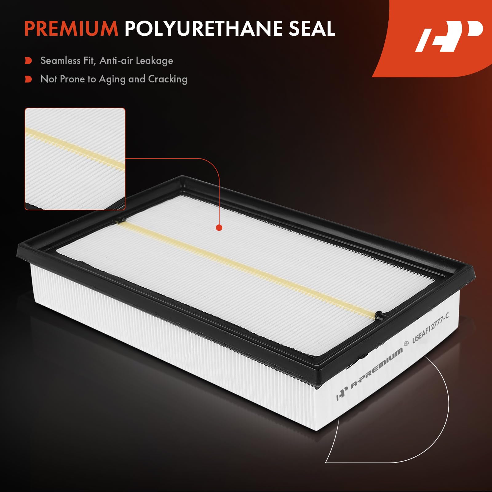 A-Premium Front Engine Air Filter Compatible with Volkswagen Jetta 2019-2023, Golf 2019-2021, Golf SportWagen 2019, Taos 2022-20