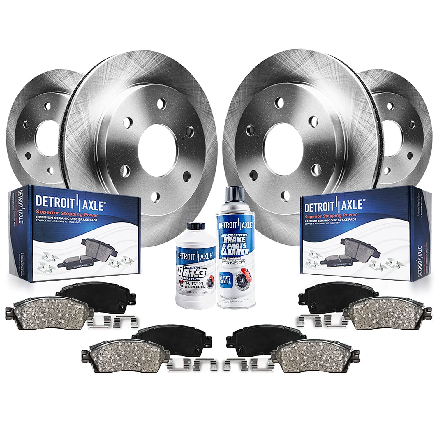 Detroit Axle - Brake Kit for Escalade ESV EXT Chevrolet GMC Avalanche Suburban Yukon XL Silverado Sierra 1500 Replacement 12 inc