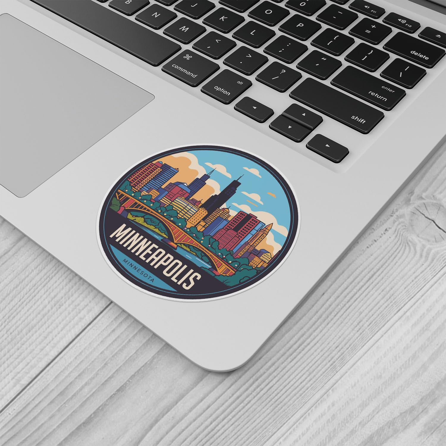 Generic Waterproof Vinyl Decal - Minneapolis City Sticker for Car, Laptop, Water Bottle, 3'' Size, Durable and Stylish