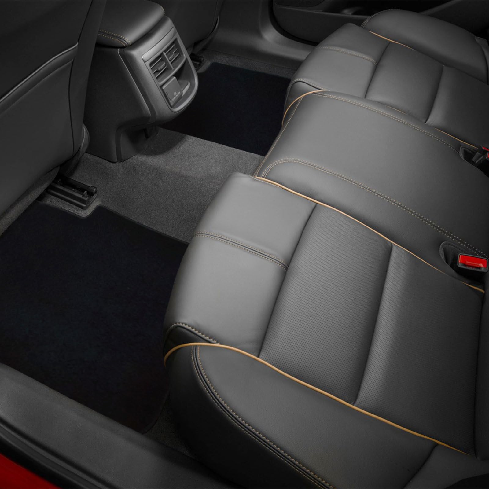 Floor Mats Compatible With 2013-2017 Honda Accord Sedan, Factory Fitment Carpet Front & Rear Black 4Pc Nylon By Ikon Motorsports