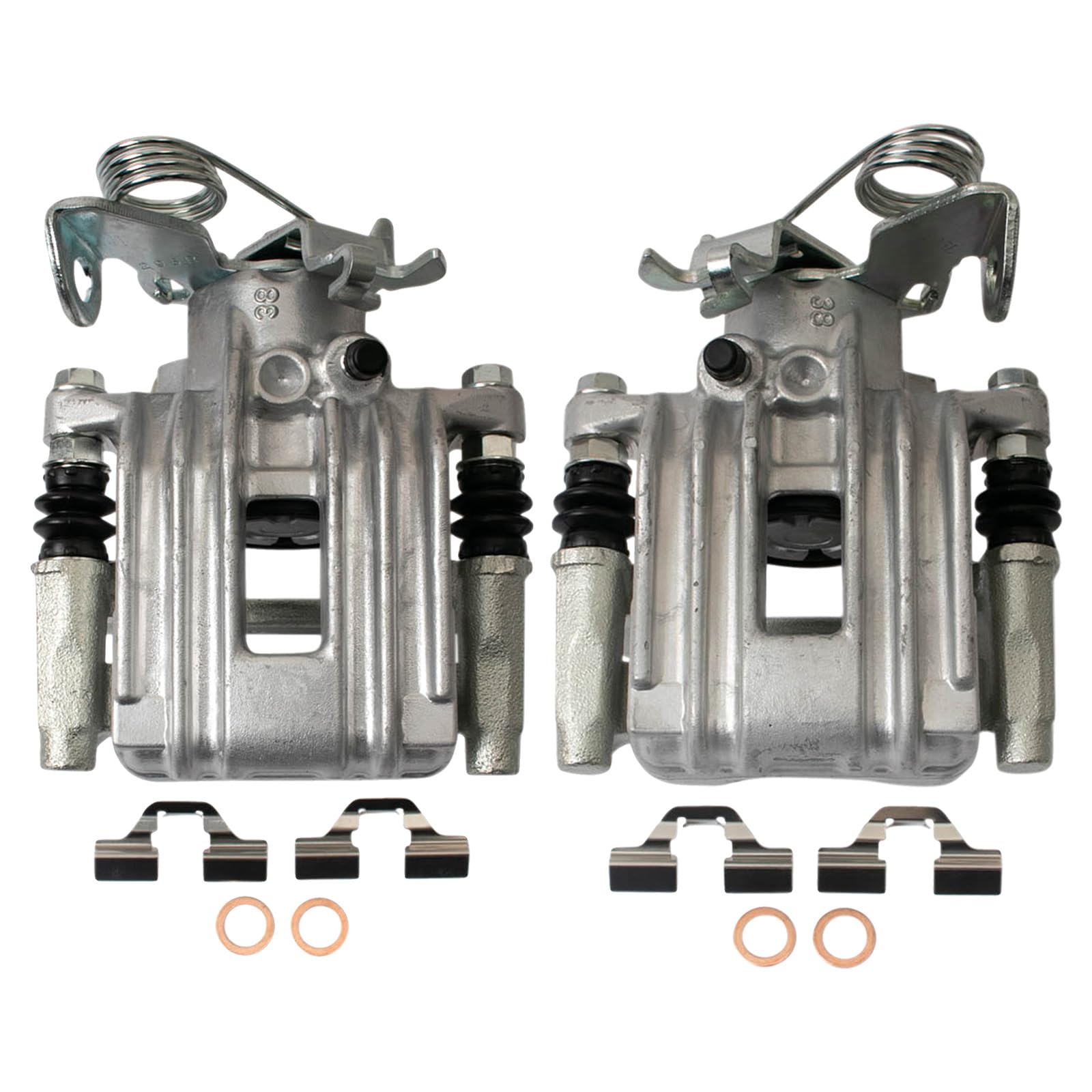 Trq Rear Brake Caliper Set Compatible With 1999 Audi A6 1998-2004 A6 Quattro 2001-2005 Allroad Quattro 2000-2005 Volkswagen Pass