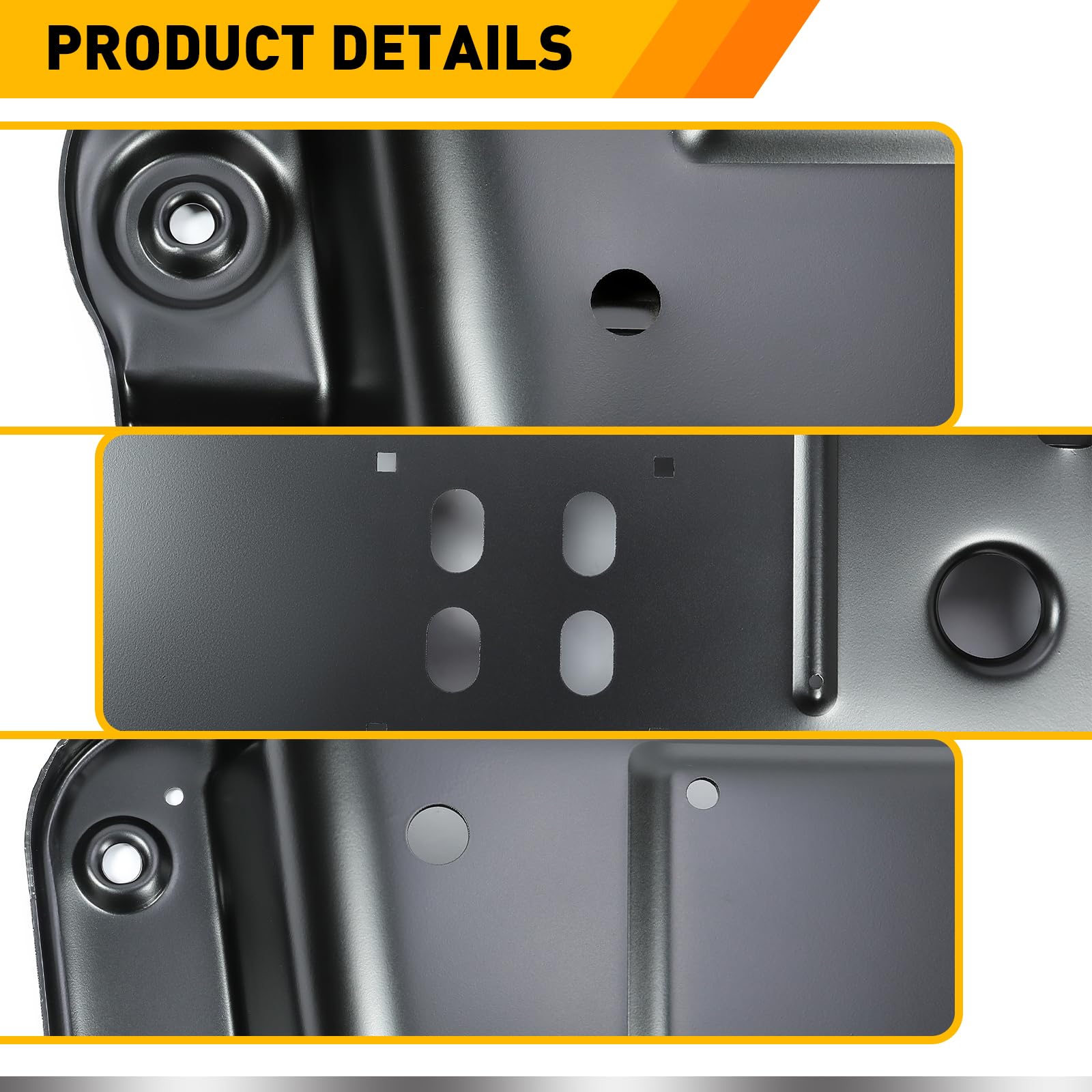 KUAFU Transmission Skid Plate Crossmember for 1997-2002 Jeep Wrangler TJ, Steel, Black, Model BL1888