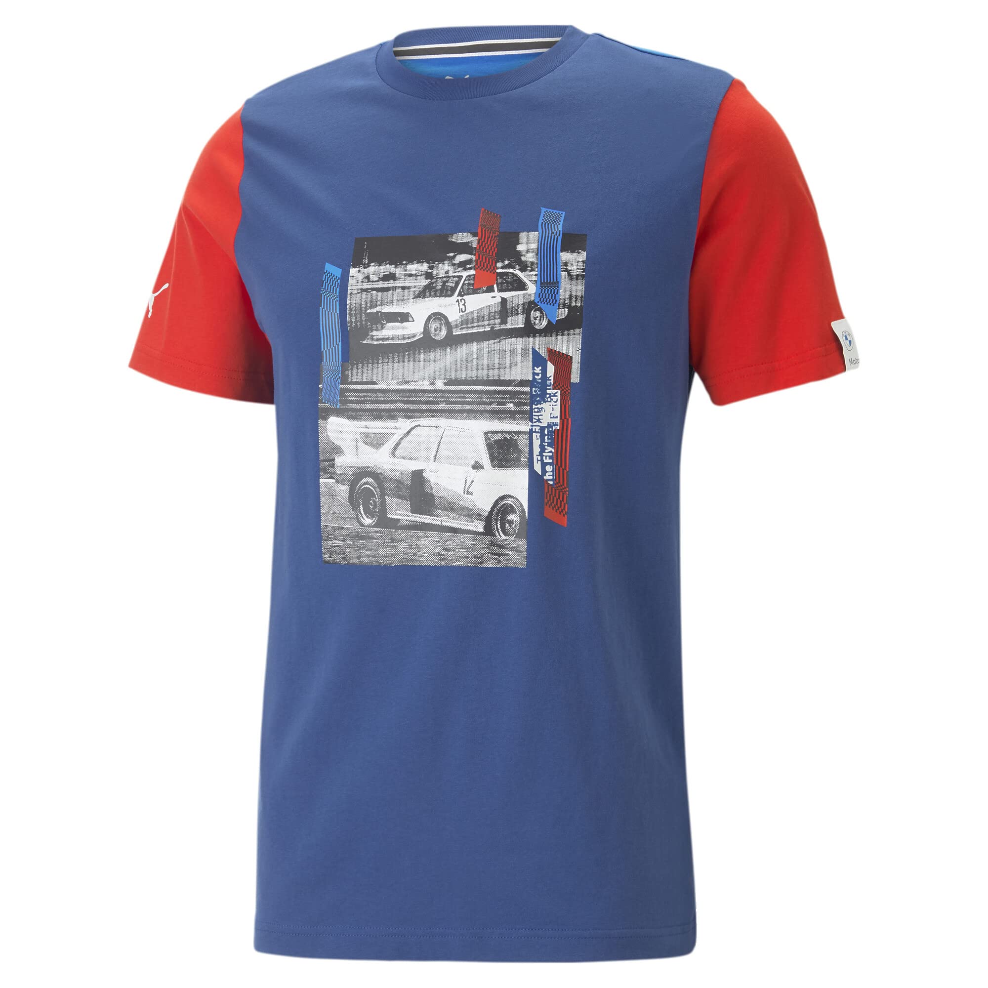 PUMA Men's Standard BMW M Motorsport Graphic Tee, Pro Blue-M Color 23, Medium
