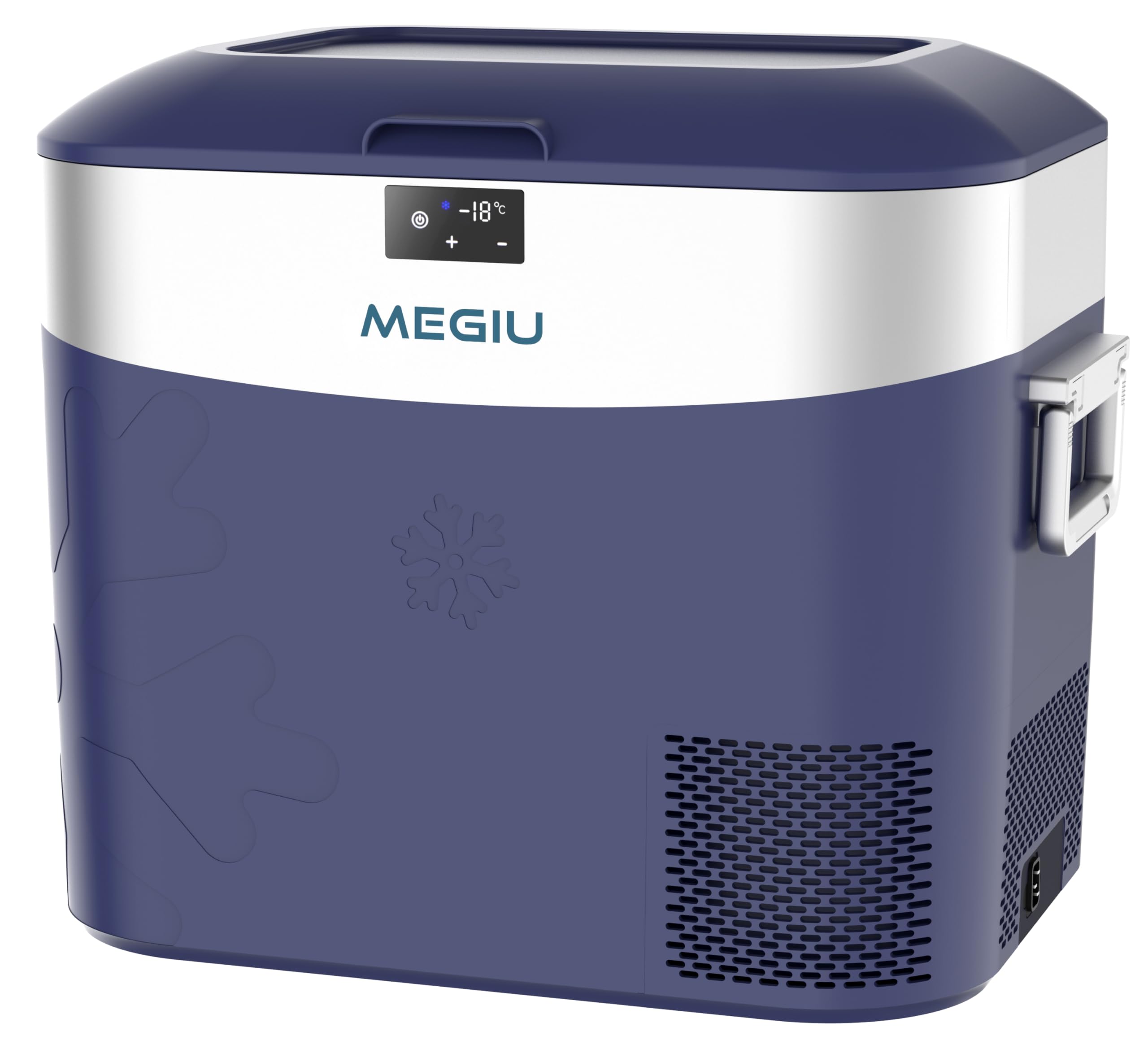 Megiu Car Refrigerator Portable Car Fridge 12V Refrigerator 23 Quart (22 Liter) Freezer Compressor Cooler 12V/24V DC 110~240 V A