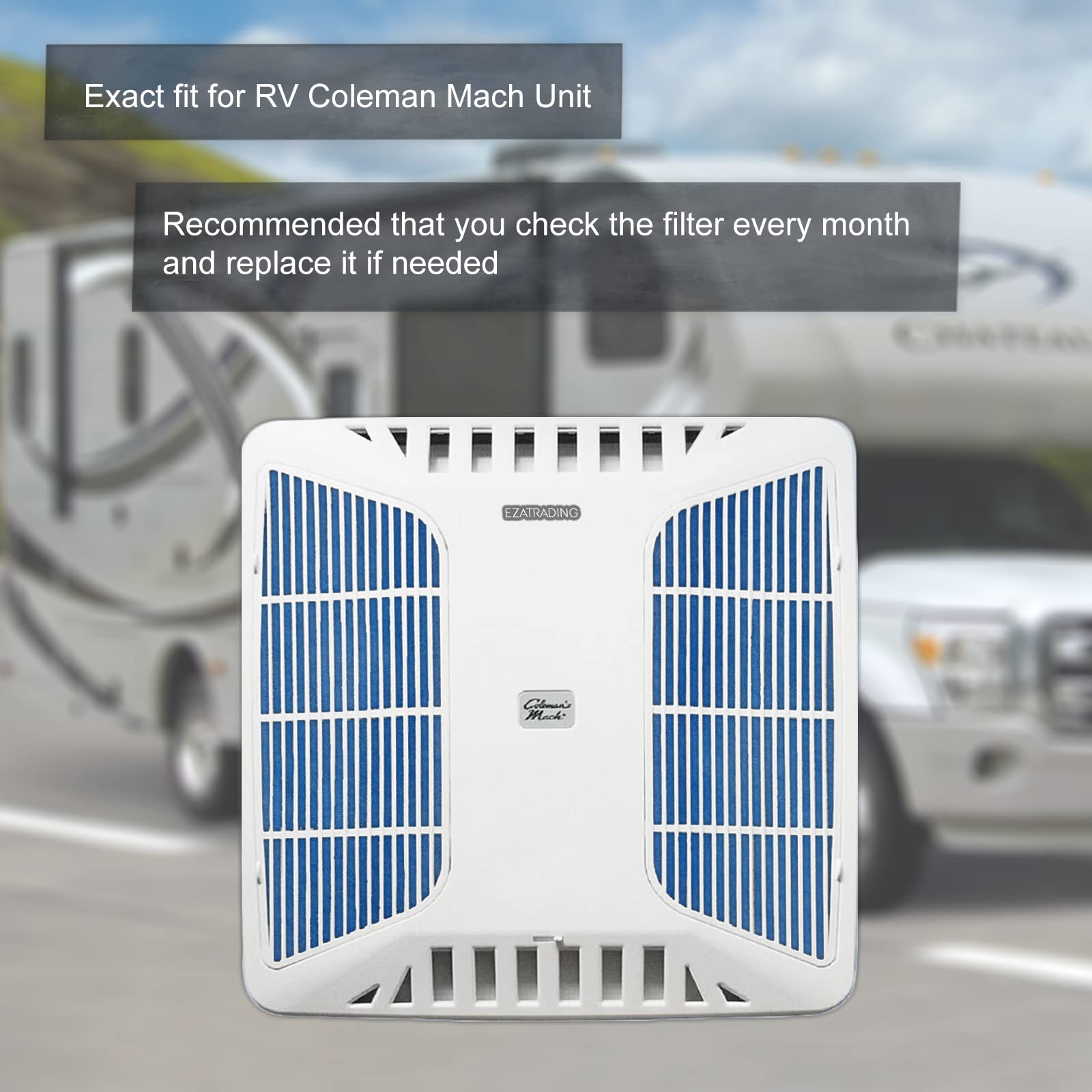RV Air Conditioner Filter - 6 x 16 RV AC Replacement Filters For Coleman Mach Unit MERV 8 Air Filter (2 Pack)