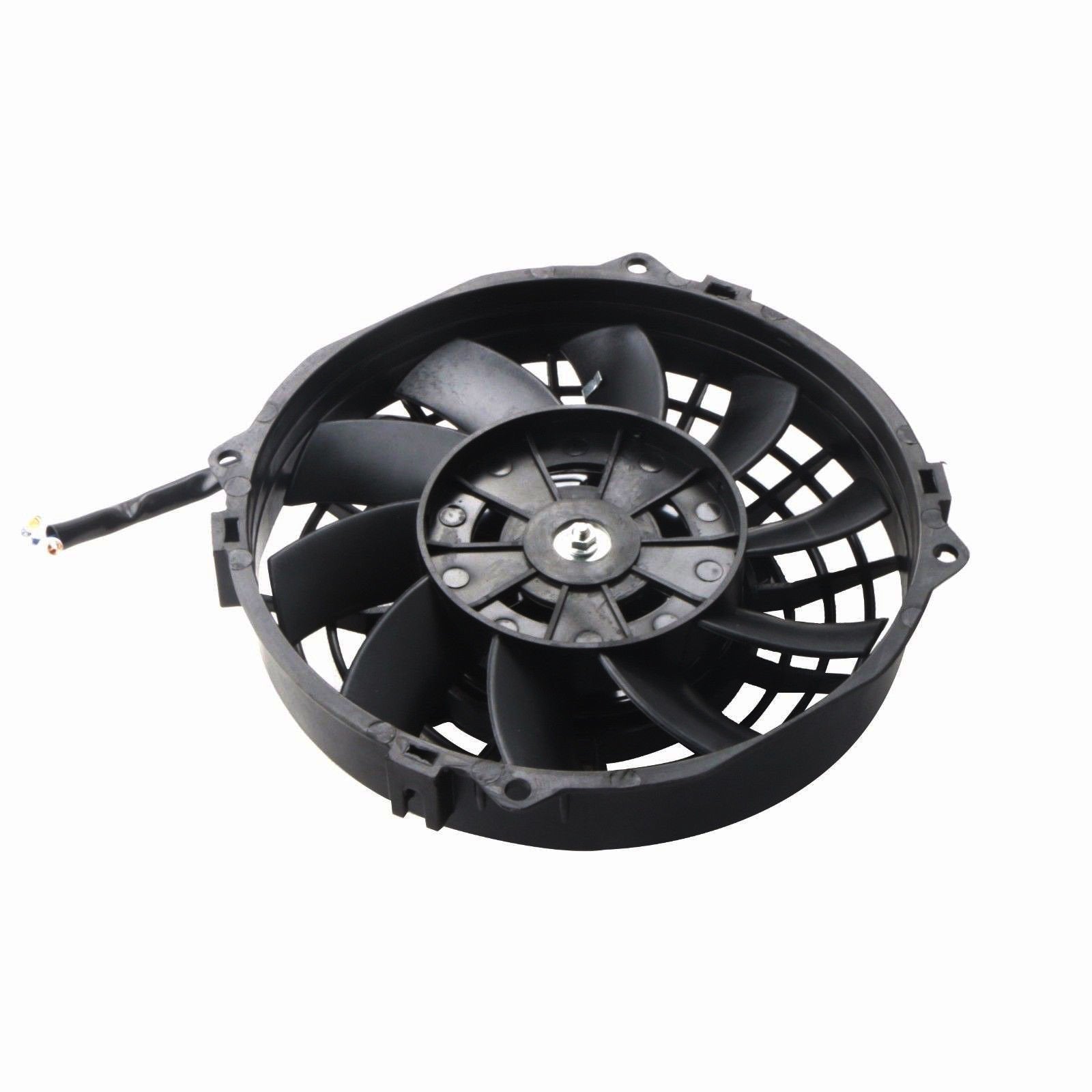Mostplus Black Universal Electric Radiator Slim Fan Push/Pull 12V + Mounting Kit (7 Inch)
