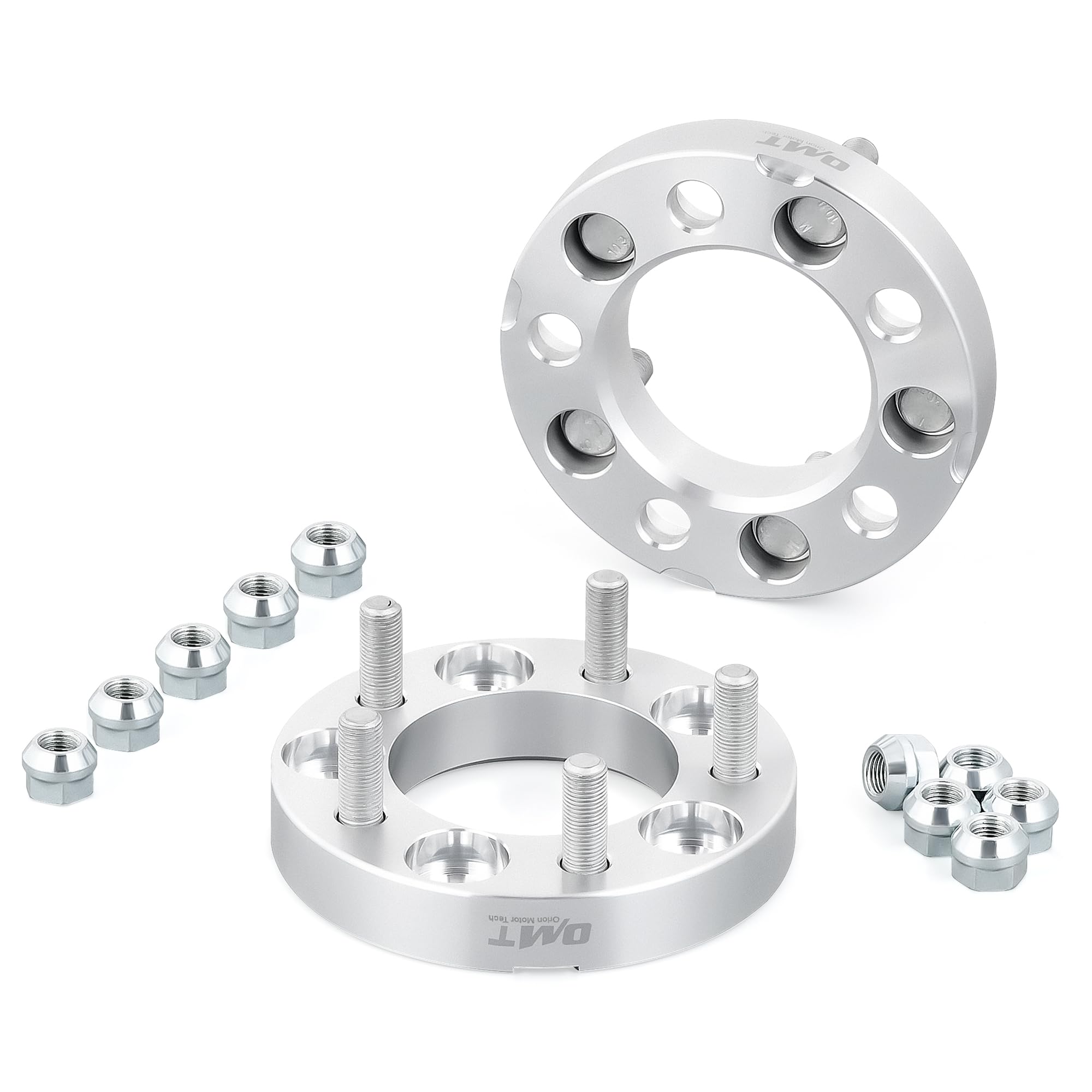 Orion Motor Tech 5X4.5 Wheel Spacers, 1 Inch Spacers With 1/2-20 Studs Compatible With Jeep Wrangler Tj Yj Grand Cherokee Ford E