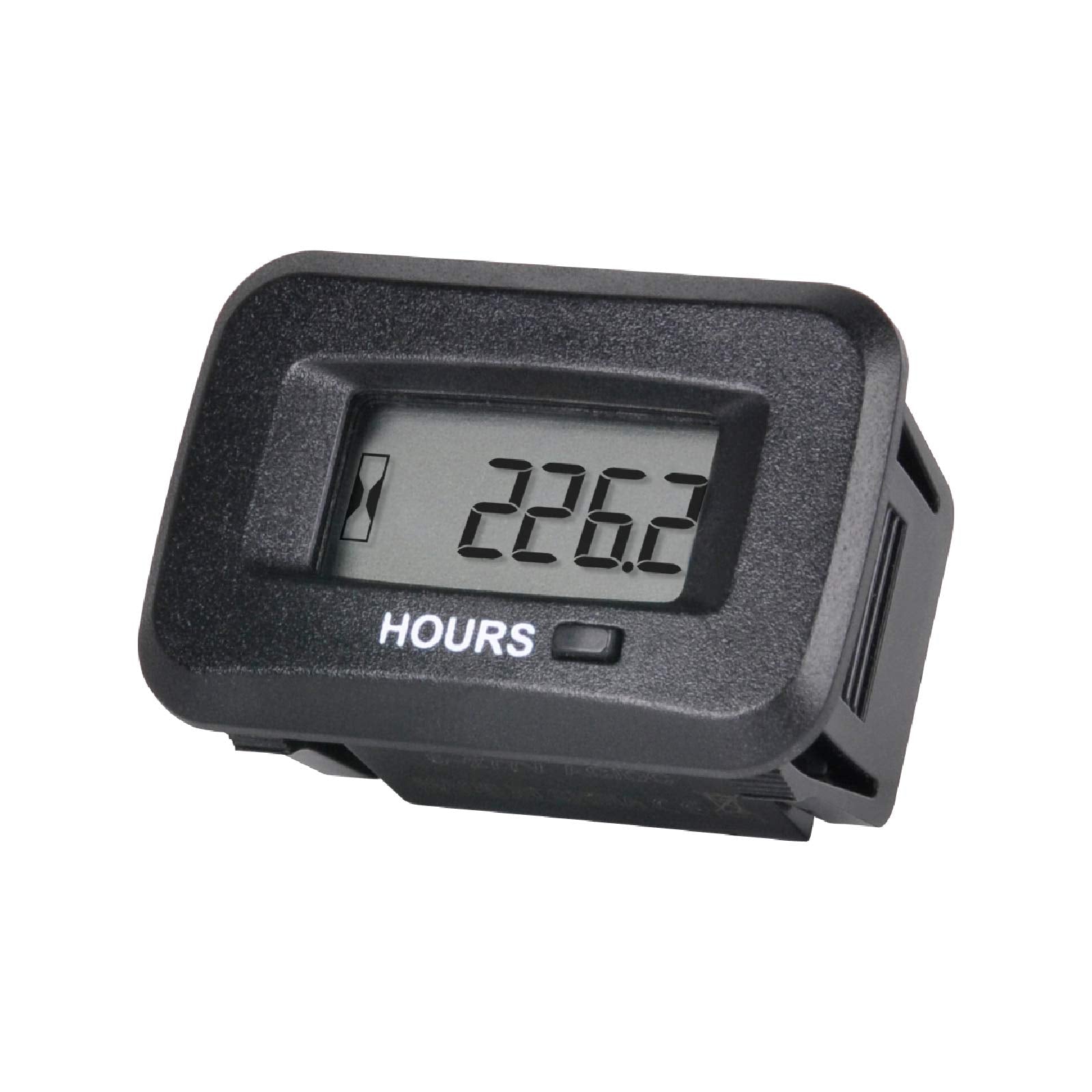 Runleader LCD Digital Hour Meter,AC/DC 5V to 277V,Maintenance Reminder for Zero Turn Lawn Mower Tractor Generator Golf cart Scru