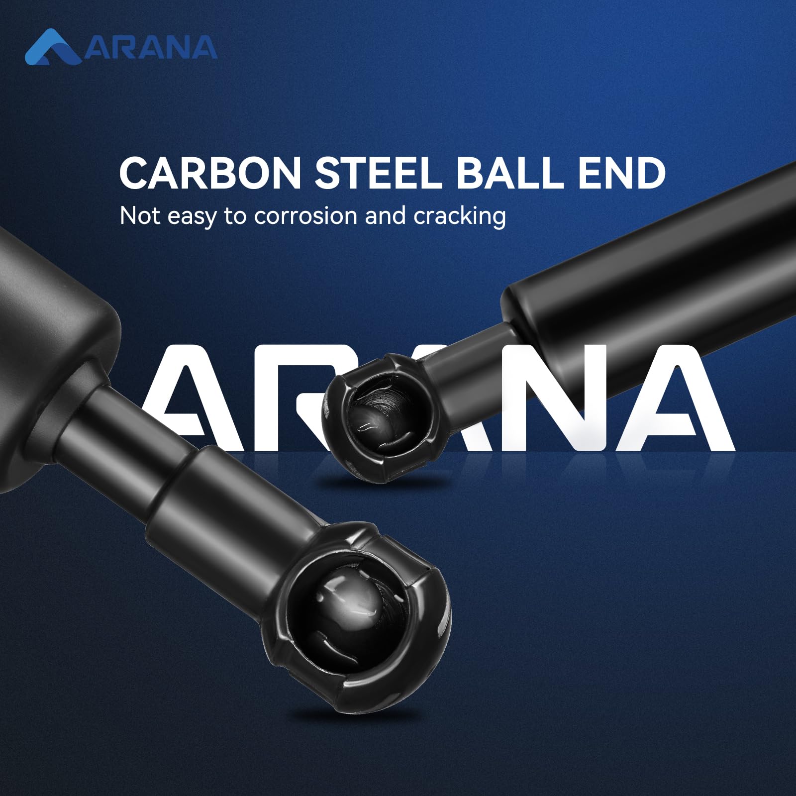 ARANA Tailgate Assist Shock for Ford Ranger 2019-2024, Carbon Steel, Black, Model 43206, Soft Open Tailgate Accessory