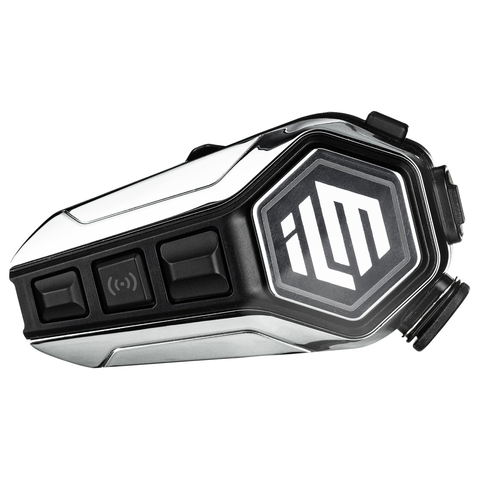 ILM Motorcycle Bluetooth Headset Helmet Communication System 2100M Intercom IP67 Waterproof Noise Cancellation Model RANGEPRO Gr