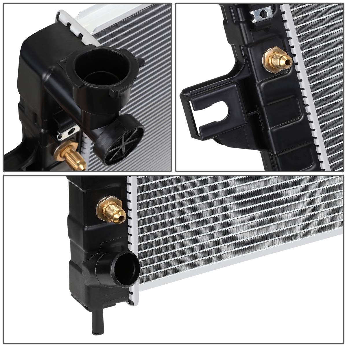 Dna Motoring Oem-Ra-2262 Aluminum Core Radiator Compatible With 99-04 Grand Cherokee 4.0 At,23-7/16'' W X 21-9/16'' H X 1'' D,1-