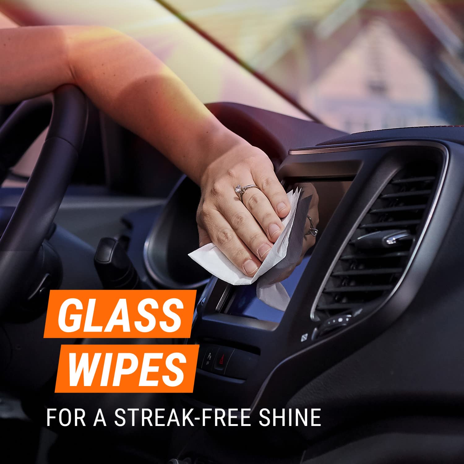 Armor All Protectant, Glass And Cleaning Wipes, Wipes For Car Interior And Car Exterior, 30 Count Each (Pack Of 3)