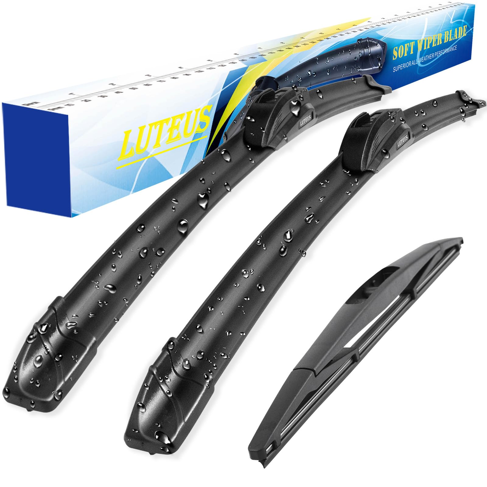 Windshield Wipers 22+22(Pinch Tab,Set Of 2)Replacement For Gmc Sierra 2008-2013, Gmc Yukon 2007-2013,Chevrolet Mercedes-Benz Cadillac Escalade 2007-2013 Cadillac Escalade Esv